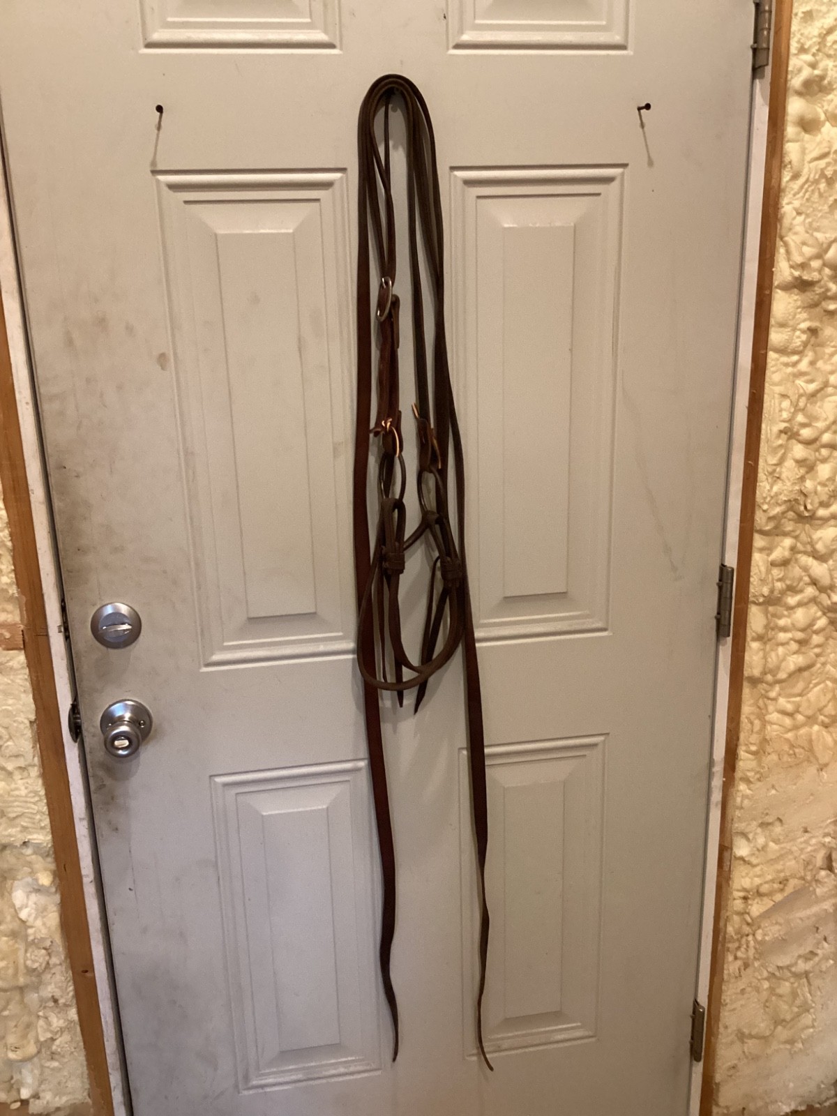 Vintage North Judd O-ring Bit with leather Split Ear Bridle & 8’ Reins