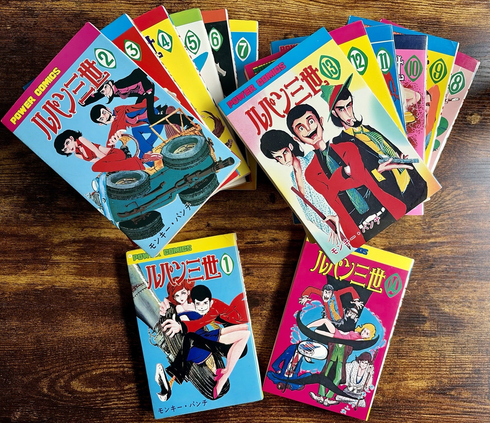 Lupin III Vol.1-14 Complete Set 1975 Ultra Rare Monkey Punch Vintage 8x1st OOP