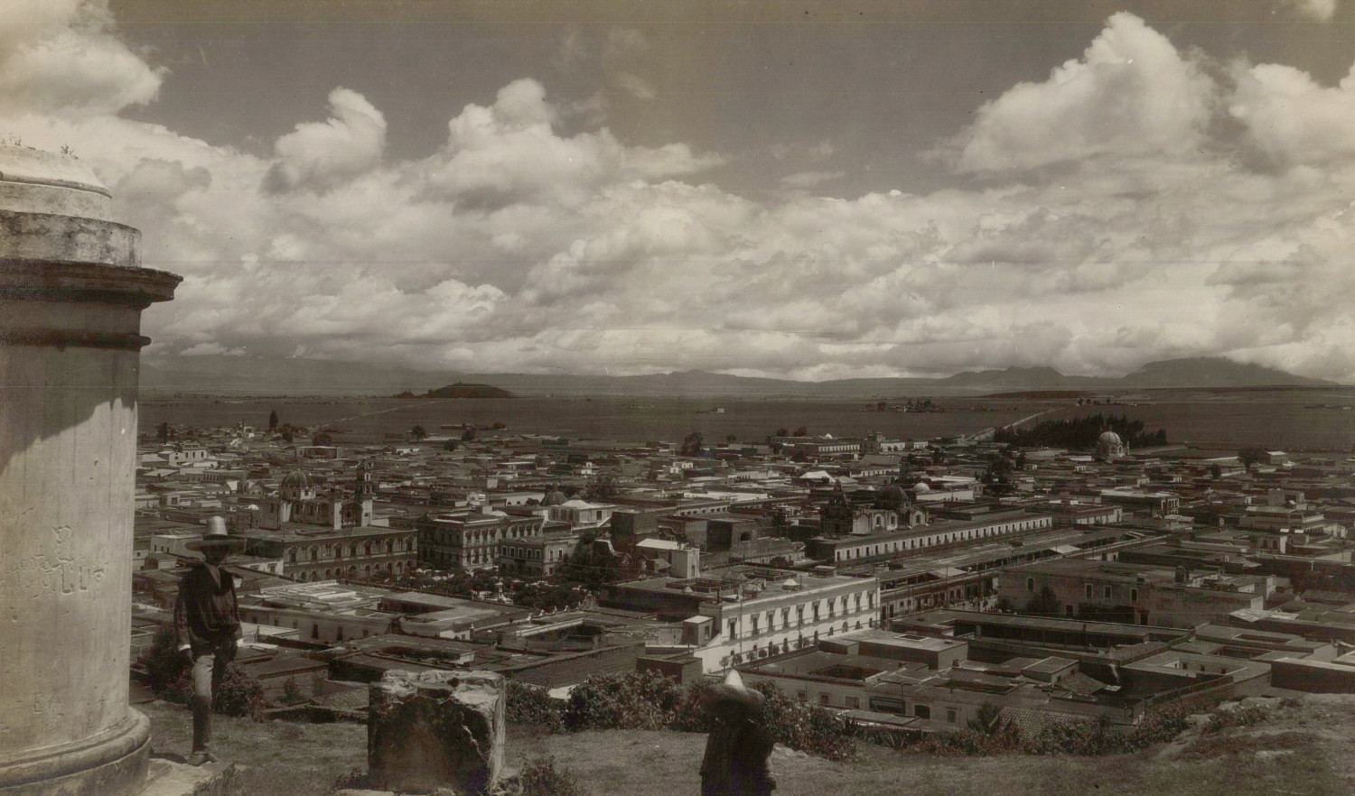 Mexico, Ciudad de México, panoramic view, vintage print, ca.1900 Mexico, Ciu