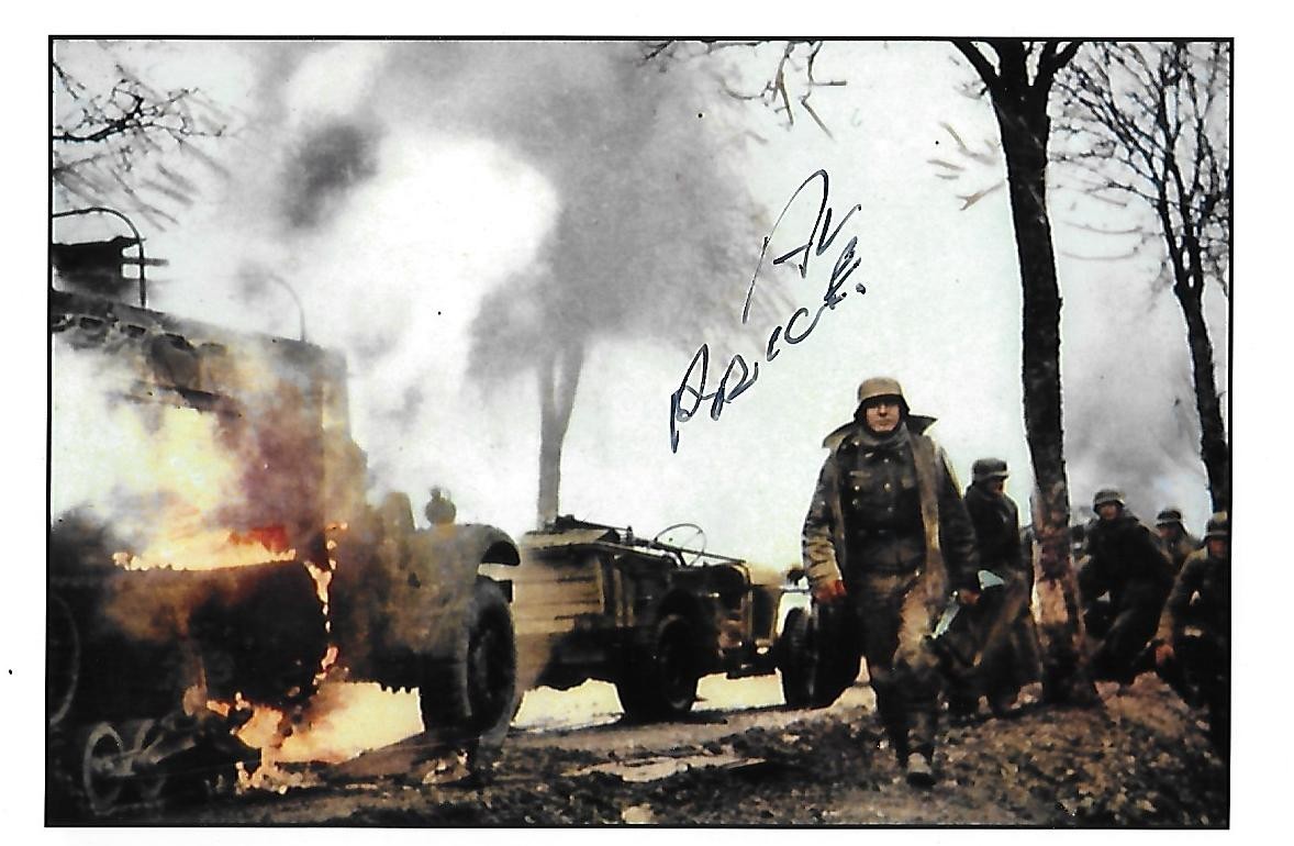 Al Price auto/signed 4x6 photo Battle of The Bulge D-Day Europe WW II COA LOOK