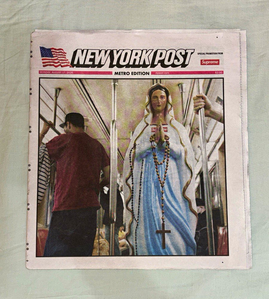 Supreme New York Post Metro Newspaper “DELIVER US FROM EVIL” 2026