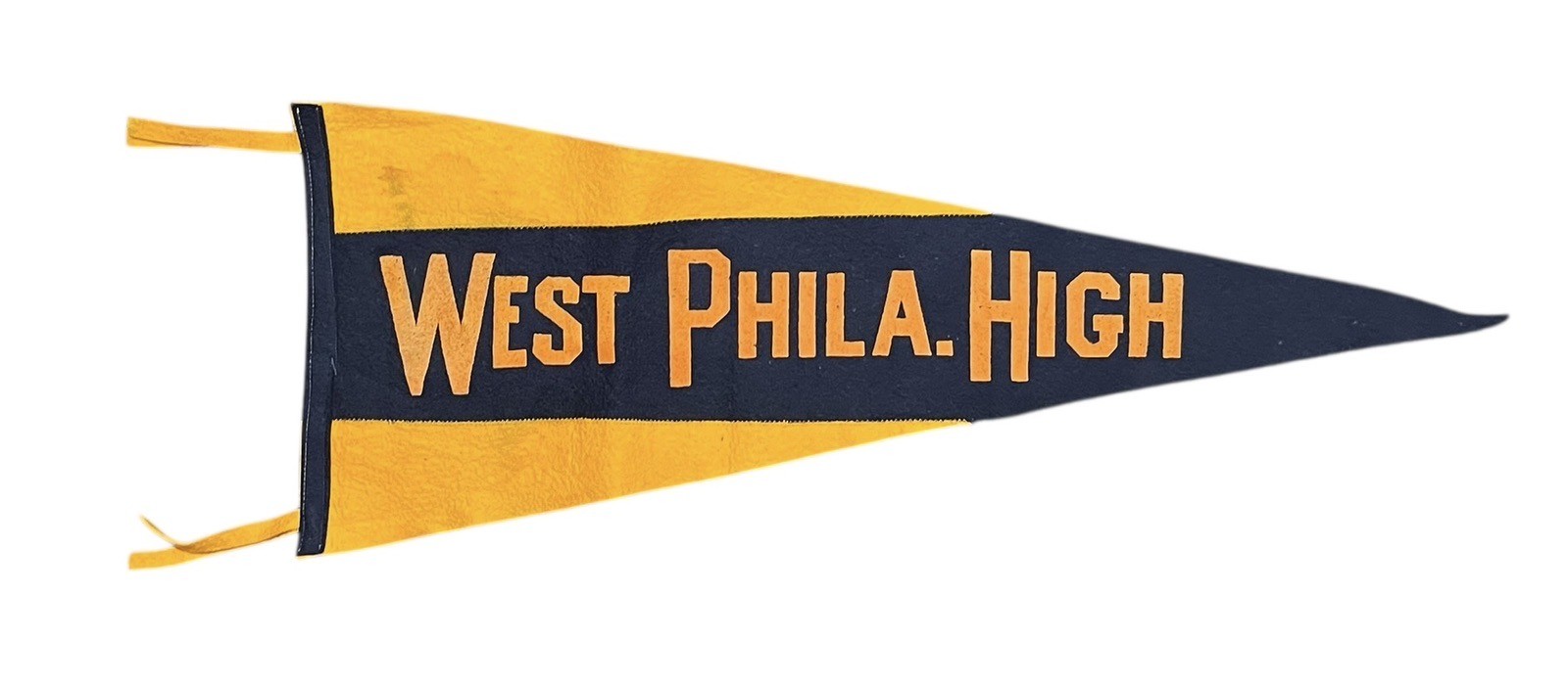 Antique c. 1920s West Philadelphia High School 35 Inch Felt Pennant West Philly
