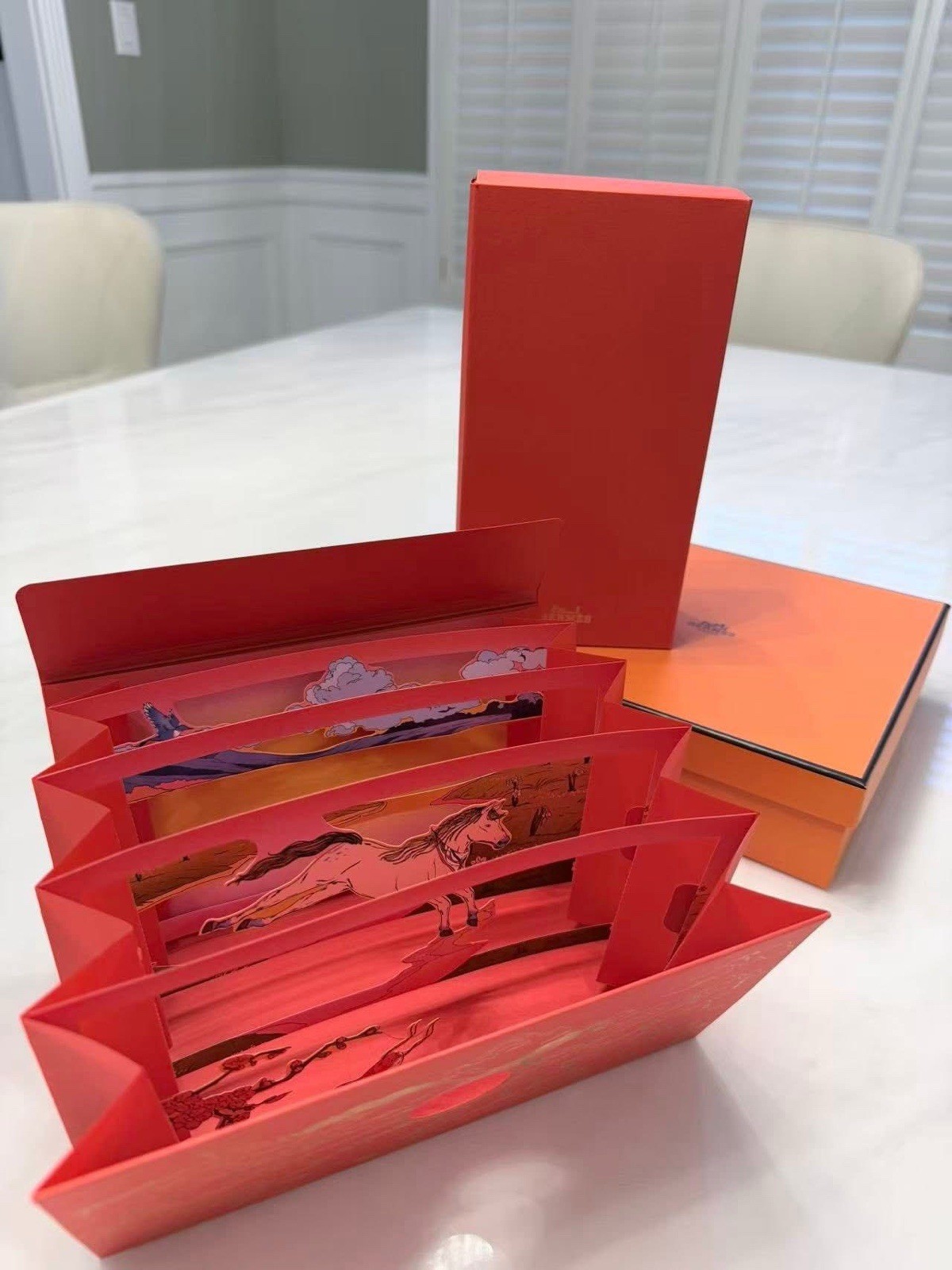 Authentic Hermes Year Of The Horse 2026 Chinese Red Envelopes (Pack of 10)