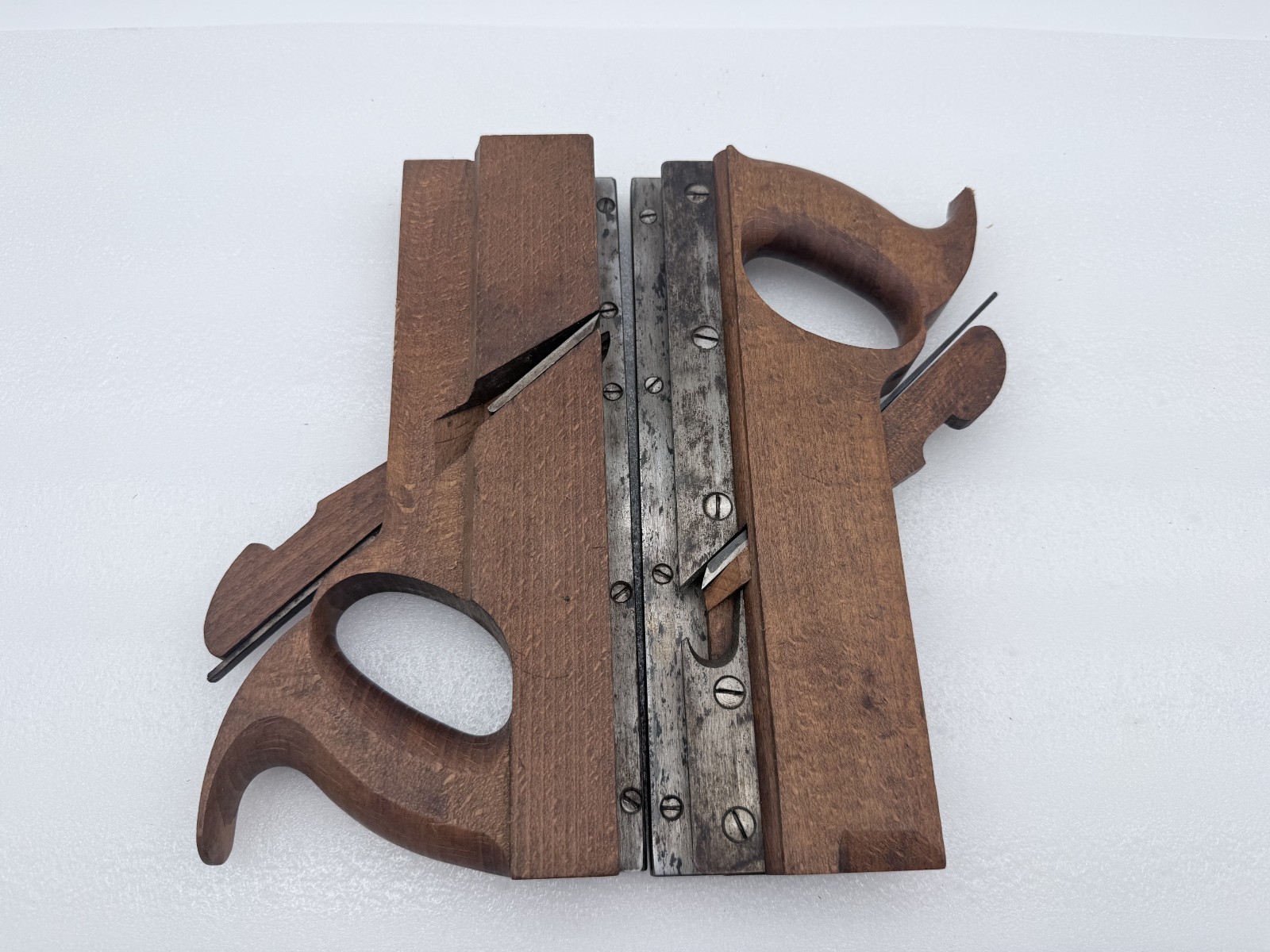 Antique Edward Carter Troy NY 7/8 Match Planes Pair Tongue Groove 1854-97