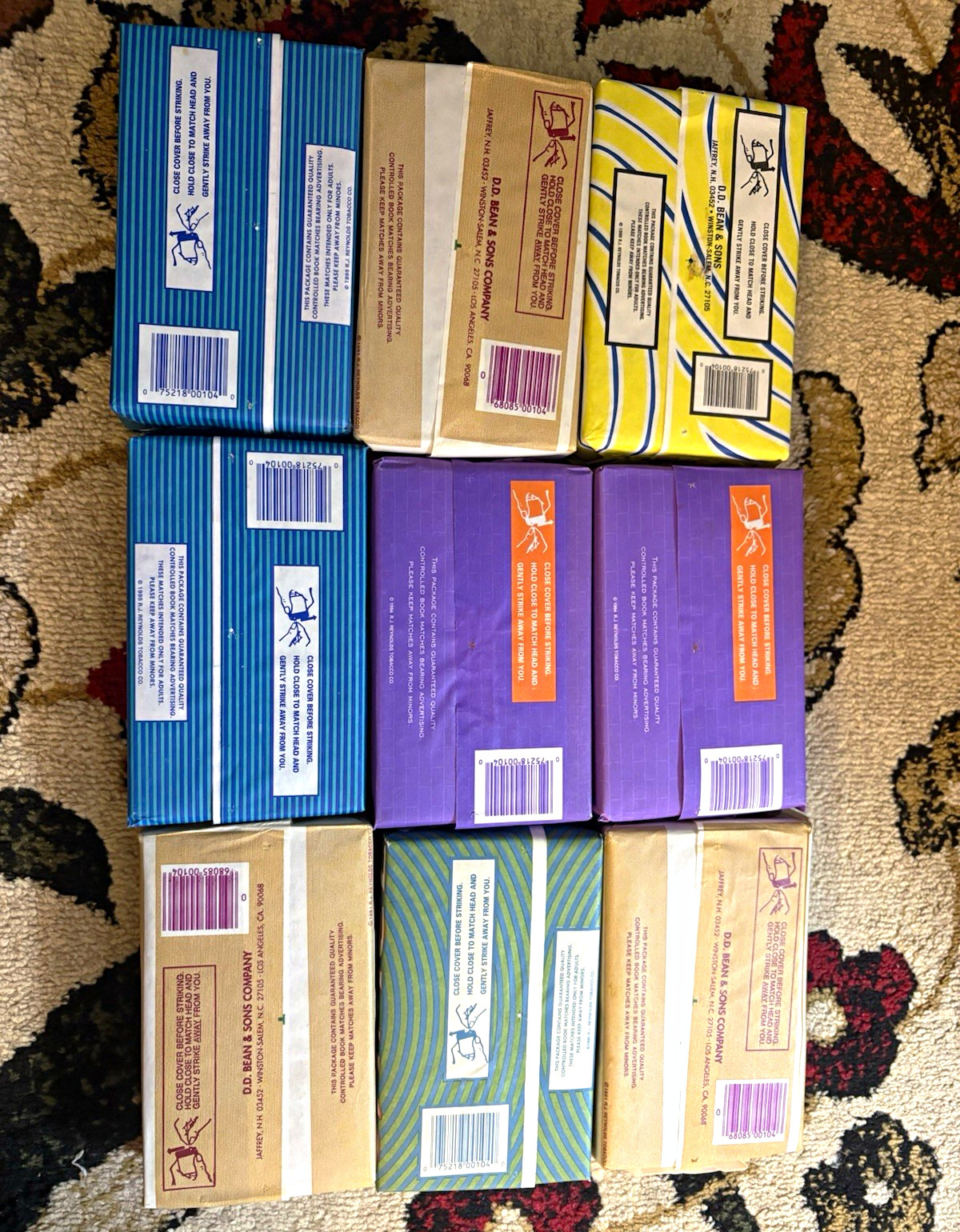 Vintage Camel 90s Promotional Matches sealed pack lot, 180 match packs total .