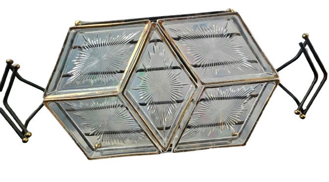 Vintage Mid Century Atomic Relish Snack Serving Tray Gailstyn It's-A-Dilly Retro
