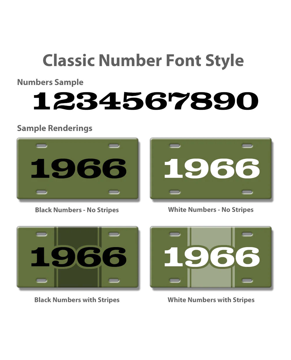1958 Customizable License Plate - 15 colors - 4 font styles - Made in the USA