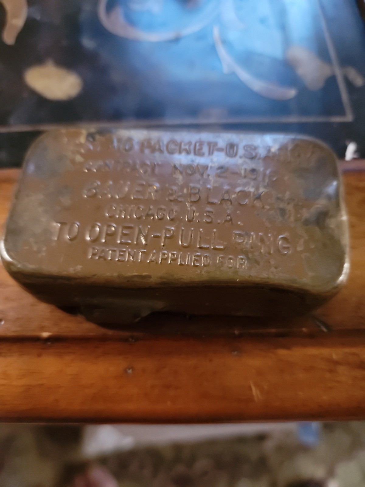 Original 1916 Bauer & Black U.S. Army First Aid Packet WW1 Militaria, Sealed