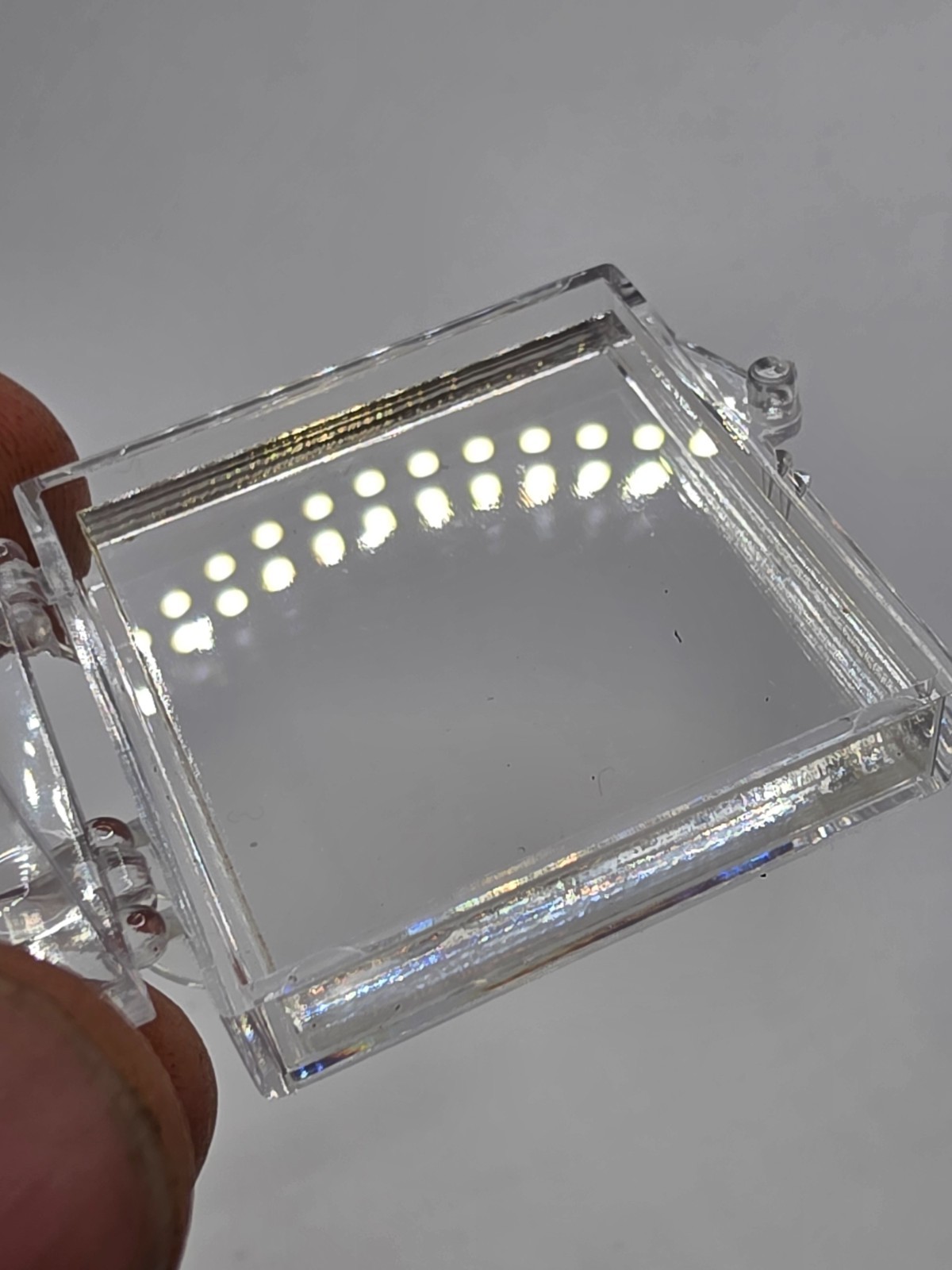 40 Pack Clear Perky Display Boxes Specimen Cases for Minerals New Style w/option