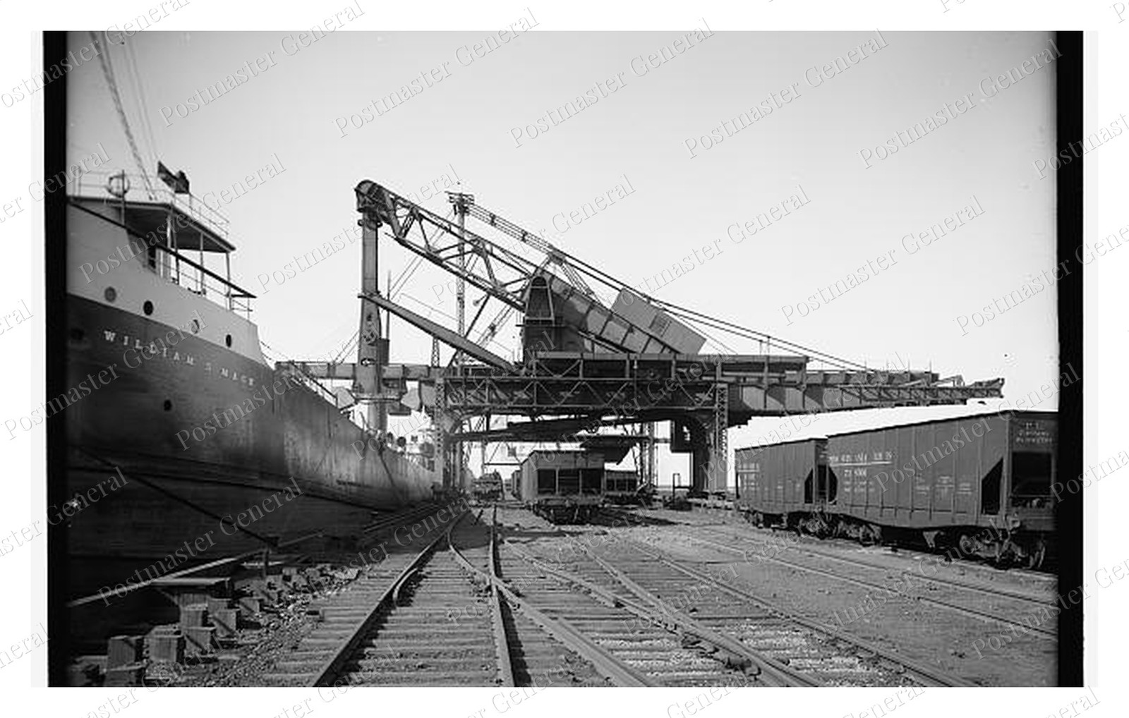 Buffalo New York Hulett Unloader Standard Postcard COPY RPPC