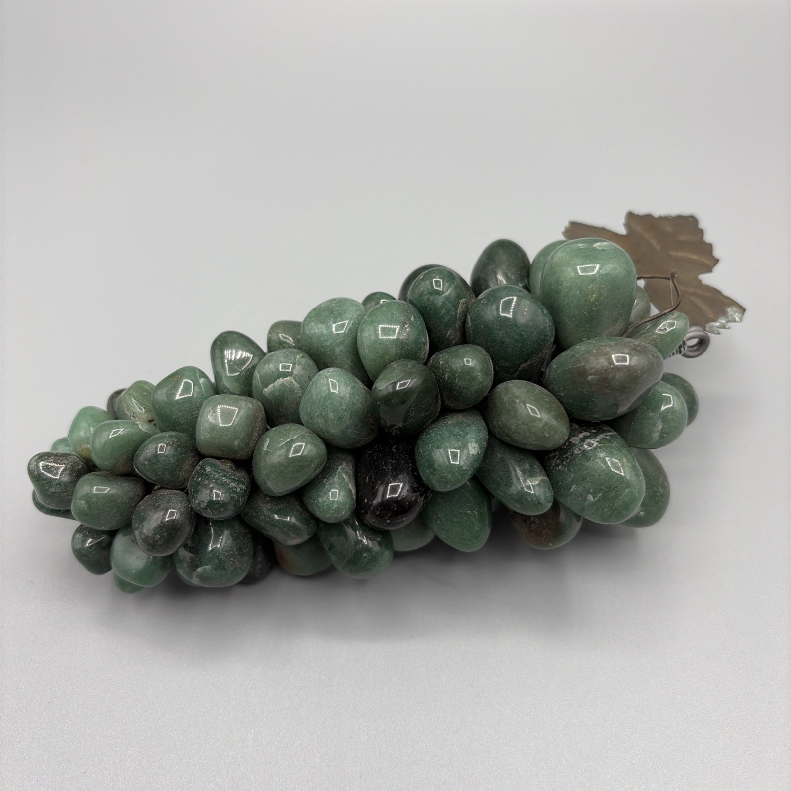 Vintage Polished Jade Agate Stone Multicolor Grape Stone 6