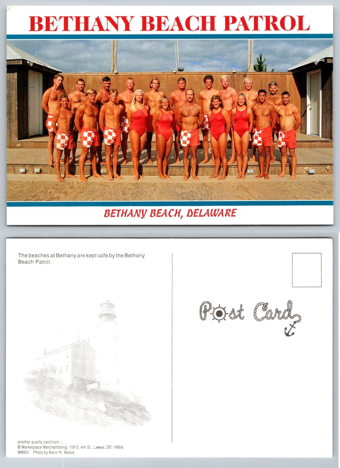 Continental Bethany Beach Delaware Lifeguards Beach Patrol Kevin N Postcard