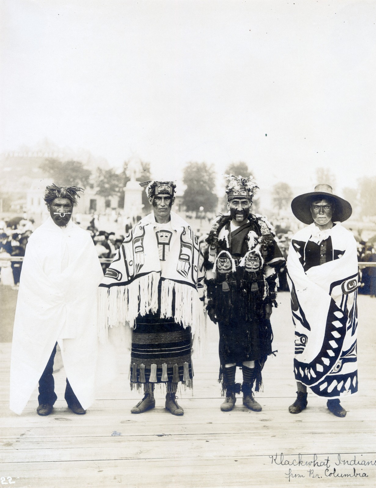 Kwakwaka\'wakw Chiefs 1914 Vintage Indigenous Portrait Photo Reprint Wall Art
