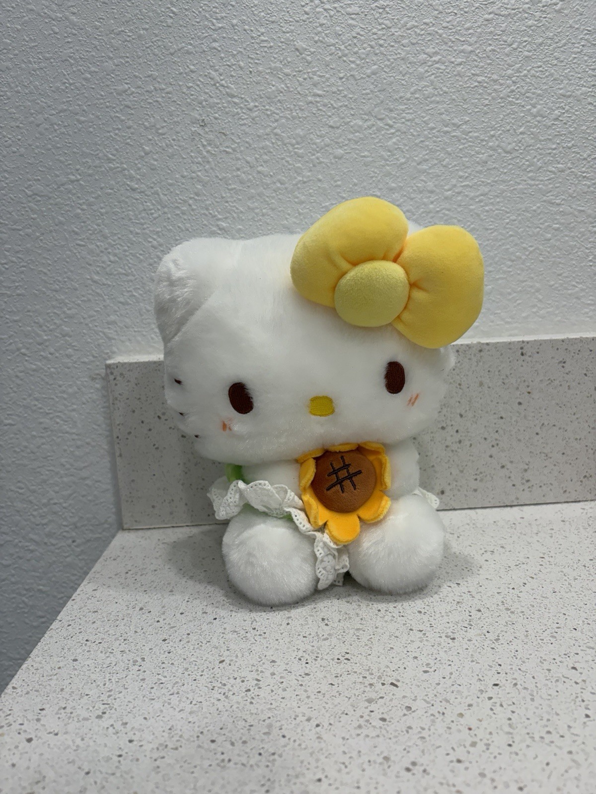 New Sanrio Hello Kitty Cute Kawaii Yellow Sun Dress Up Big 13’ Plush Doll U.S
