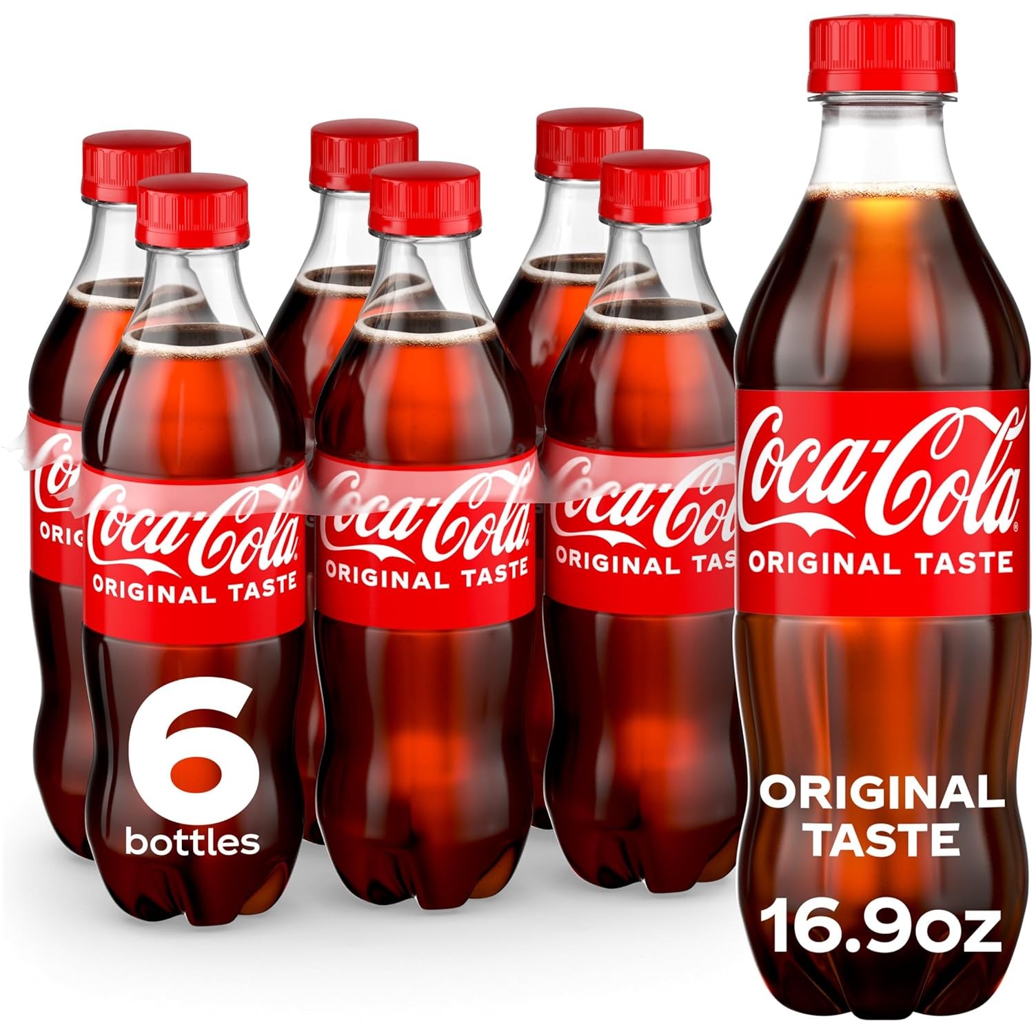Coca-Cola, 16.9 fl oz, 6 Pack - Classic Refreshing Taste