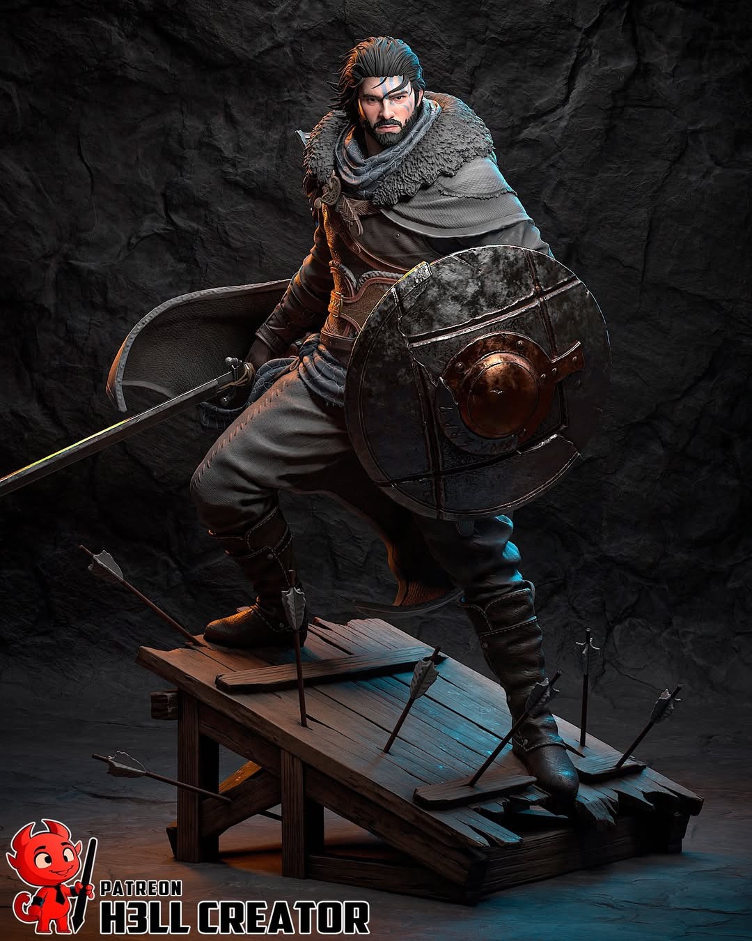 Kliff Crimson Desert 1:10 Scale Resin Painted Collectible Display Model Figure