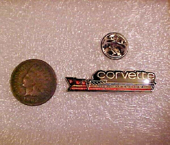 Corvette Pin for Hat Vest Lapel Vintage NOS Chevrolet Chevy 1980 81 82 Crossfire