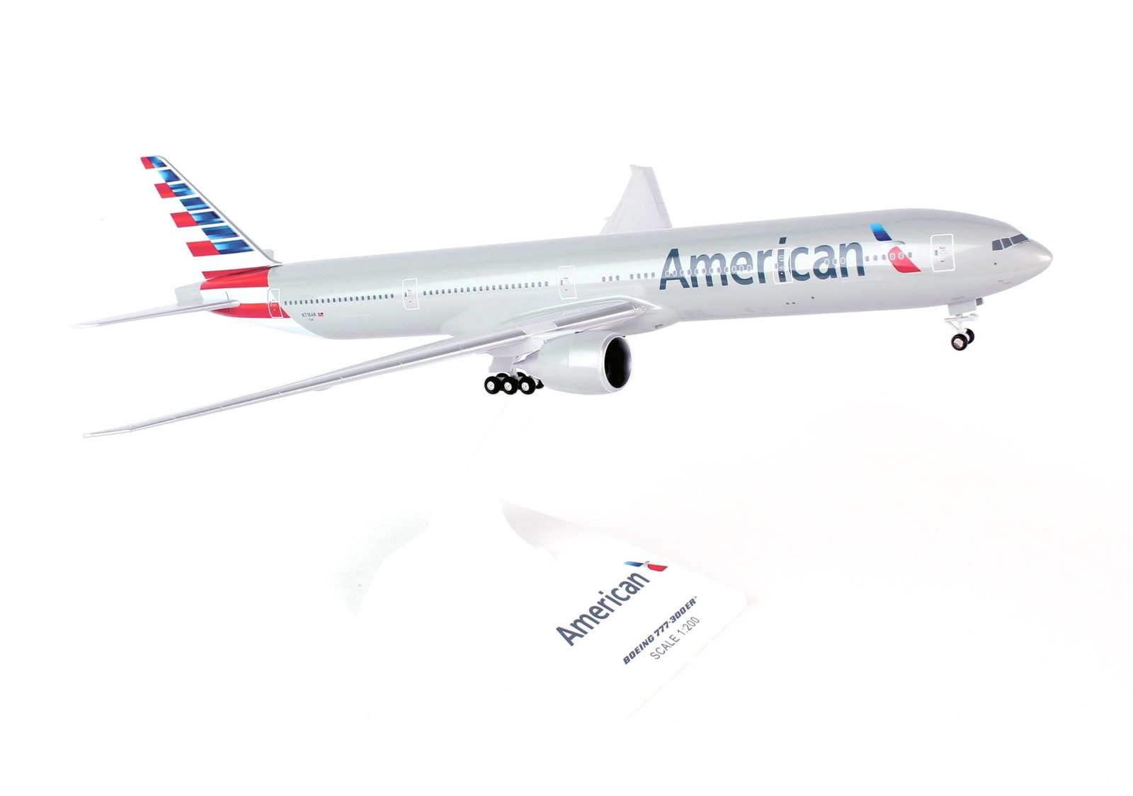 Daron Skymarks SKR715 American 777-300 New Livery Airplane Model Building Kit...