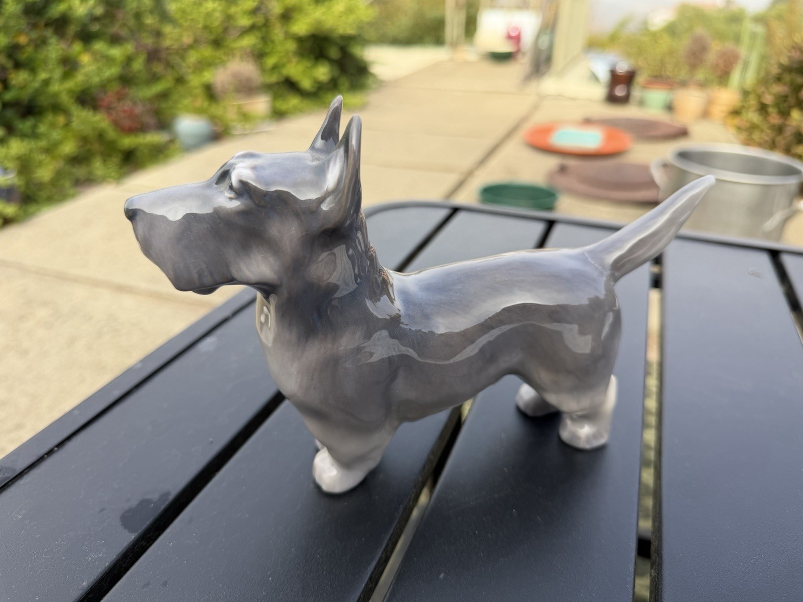 Royal Copenhagen Scottie Dog Figurine Vintage Porcelain