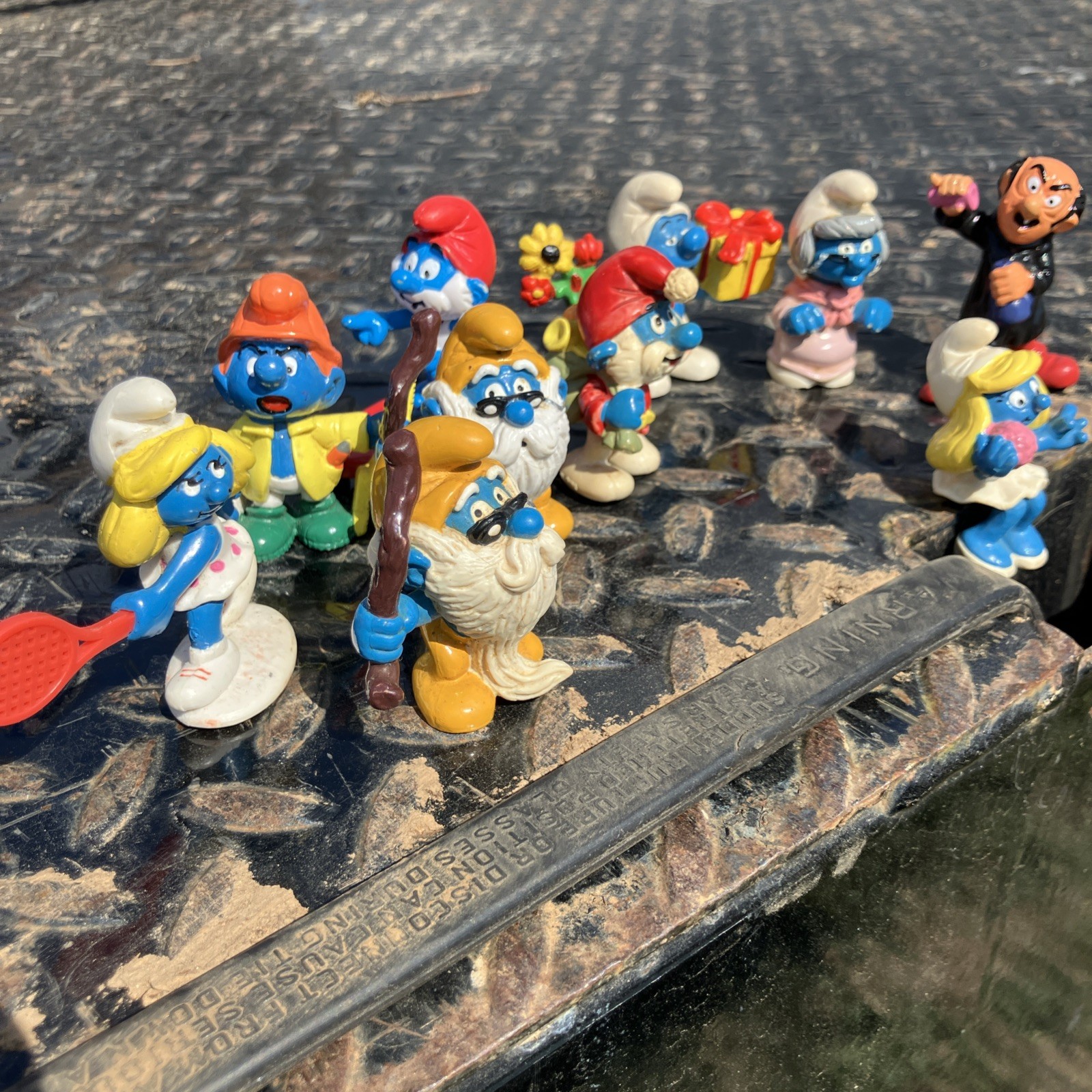 Smurfs lot of 10 vintage PVC figures NICE