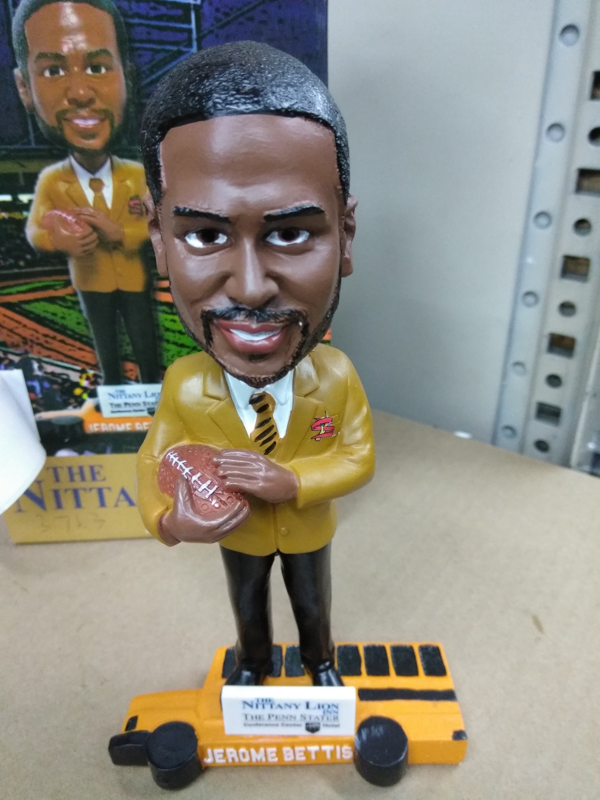 Jerome Bettis Yellow Coat Bobblehead