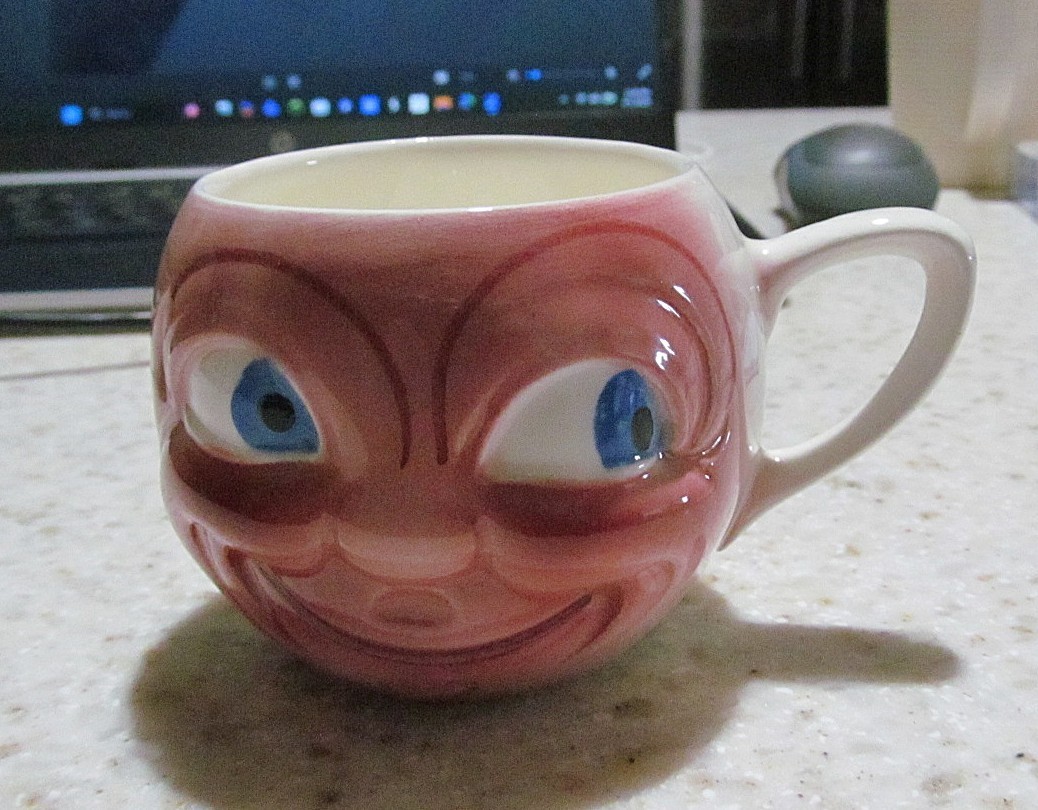Vintage Man in the Moon Cup Czechoslovakia NICE