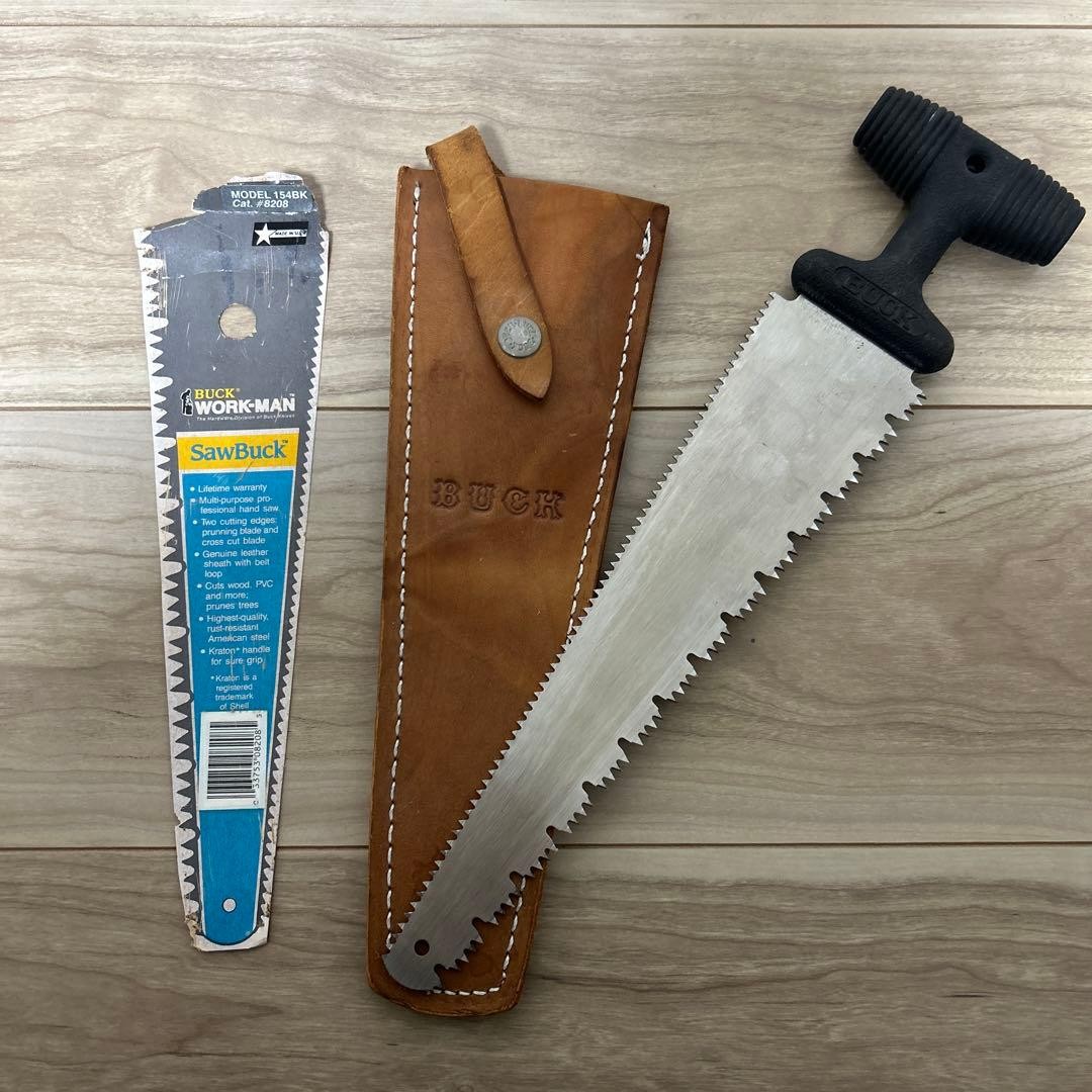 Buck SawBuck Vintage Double-Edge Saw with Leather Case