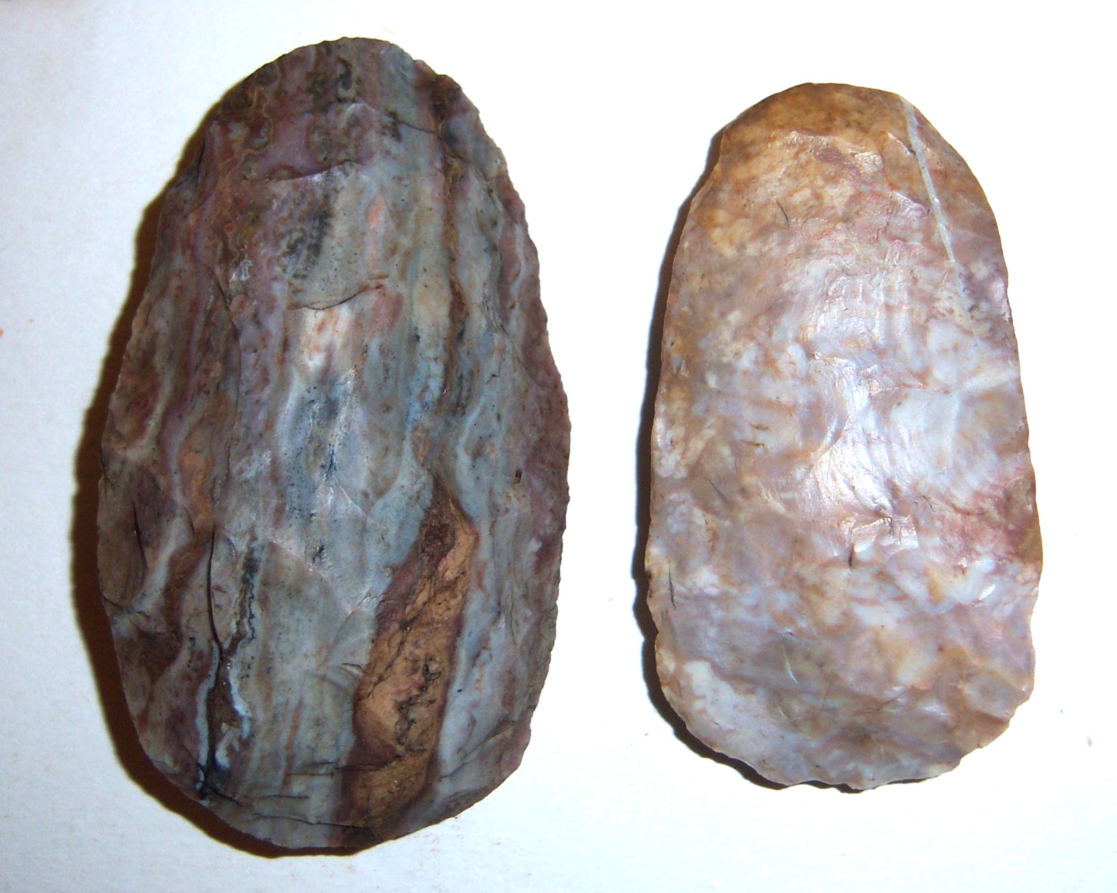 Ancient Double Turtle Hump Adze Pair 3 5/8\