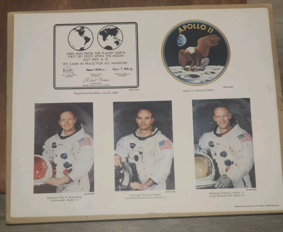 Apollo 11 and NASA vintage photo print set 3.5