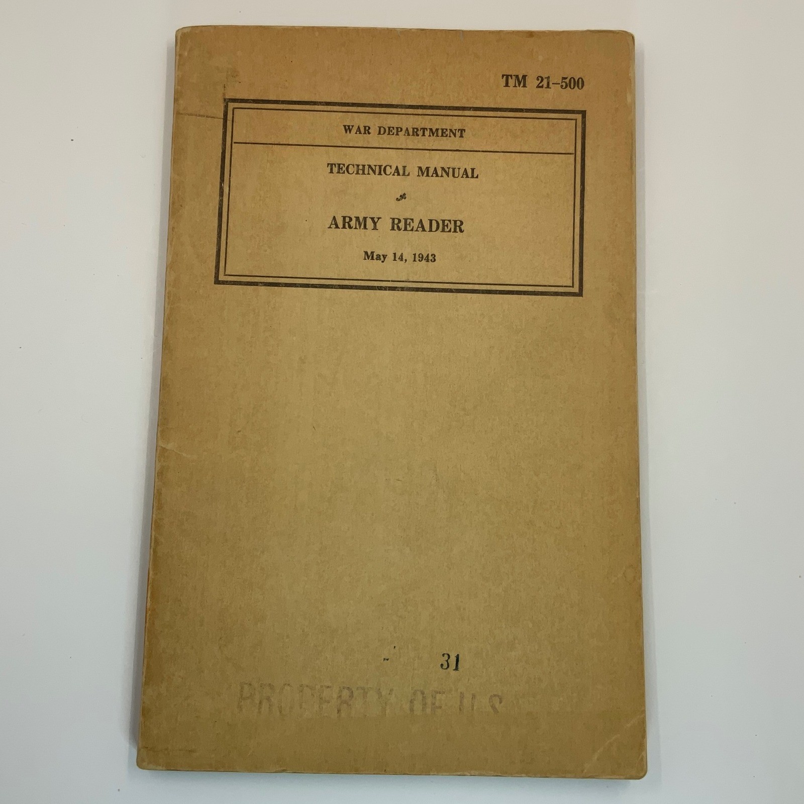 Vintage Original WWII 1943 US Army Reader Private Pete Unmarked