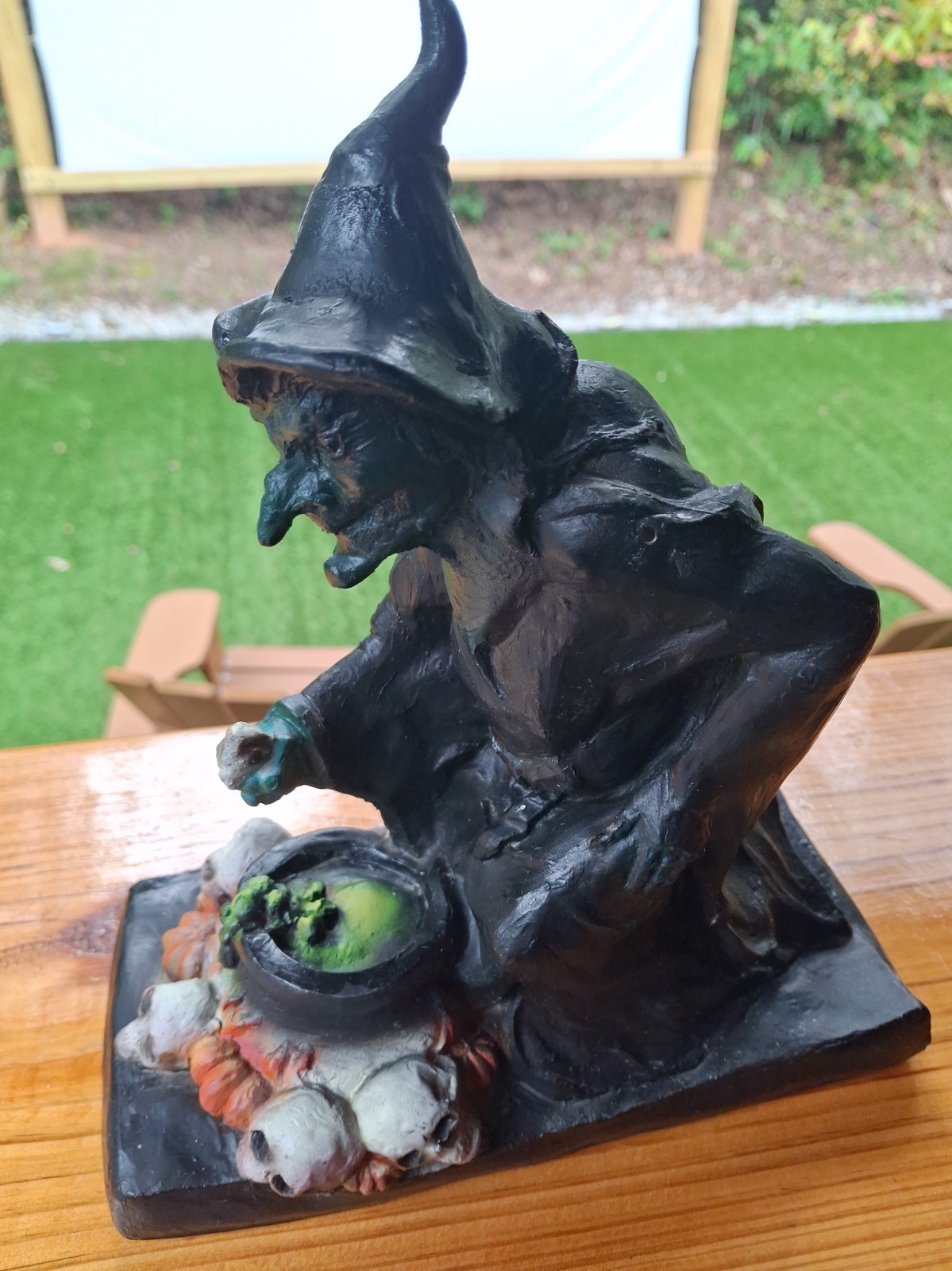VTG 1996 Paper Magic Group Witch Cauldron Figure Blowmold Halloween Decoration VTG 1996 Paper Magic Group Witch Cauldron Figure Blowmold Halloween Decoration