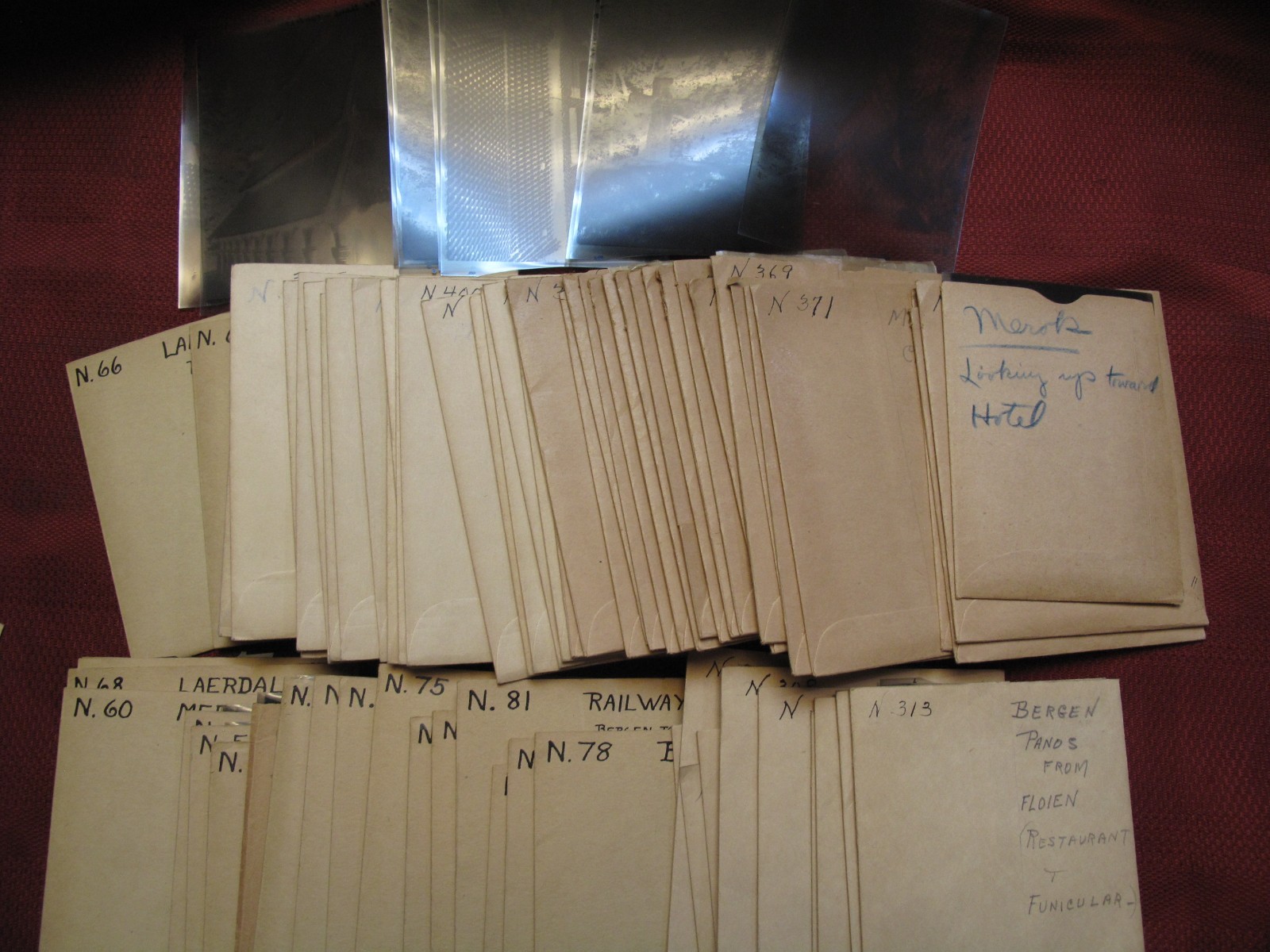 1939 Bergen, Merok, Laerdal, NORWAY 540 Film Negative Historic 3x4 Photo Lot
