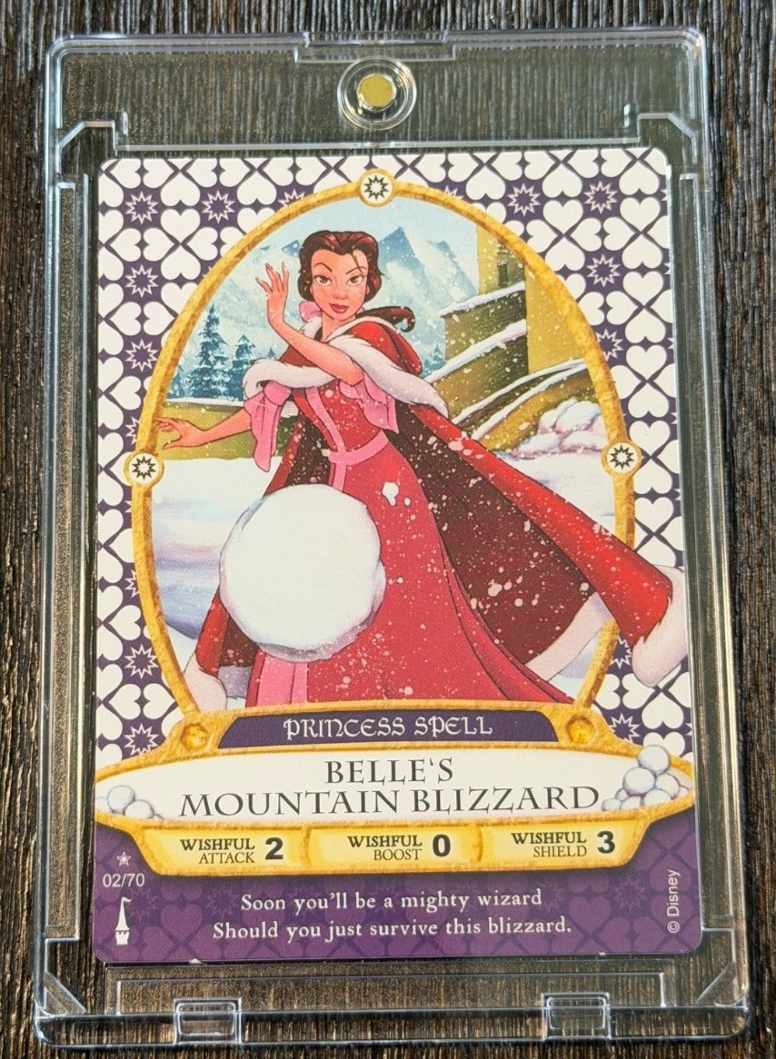 Disney Sorcerers of The Magic Kingdom Belle's Mountain Blizzard Star Rare SOTMK