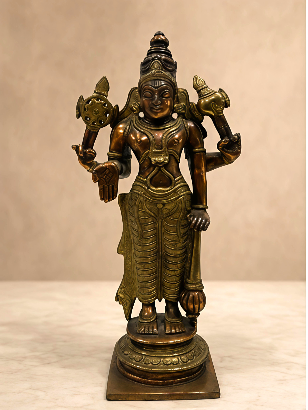 Lord Vishnu Brass Statue 10