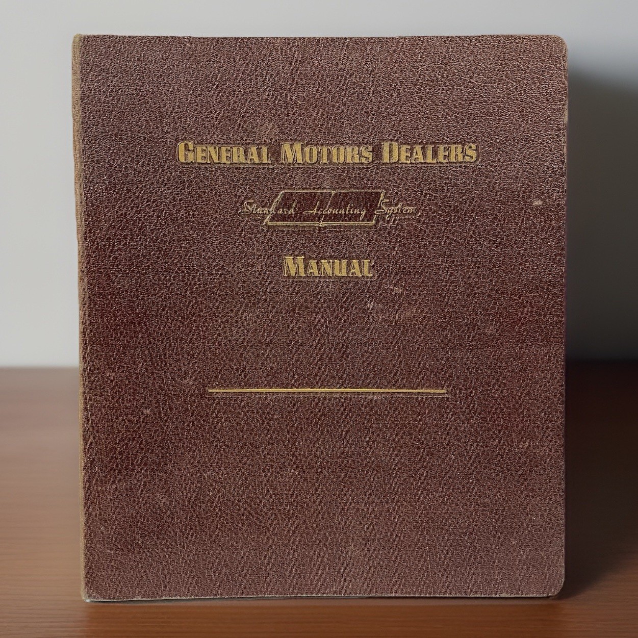 Vintage 1954 GM Dealers Standard Accounting Manual General Motors Accounting