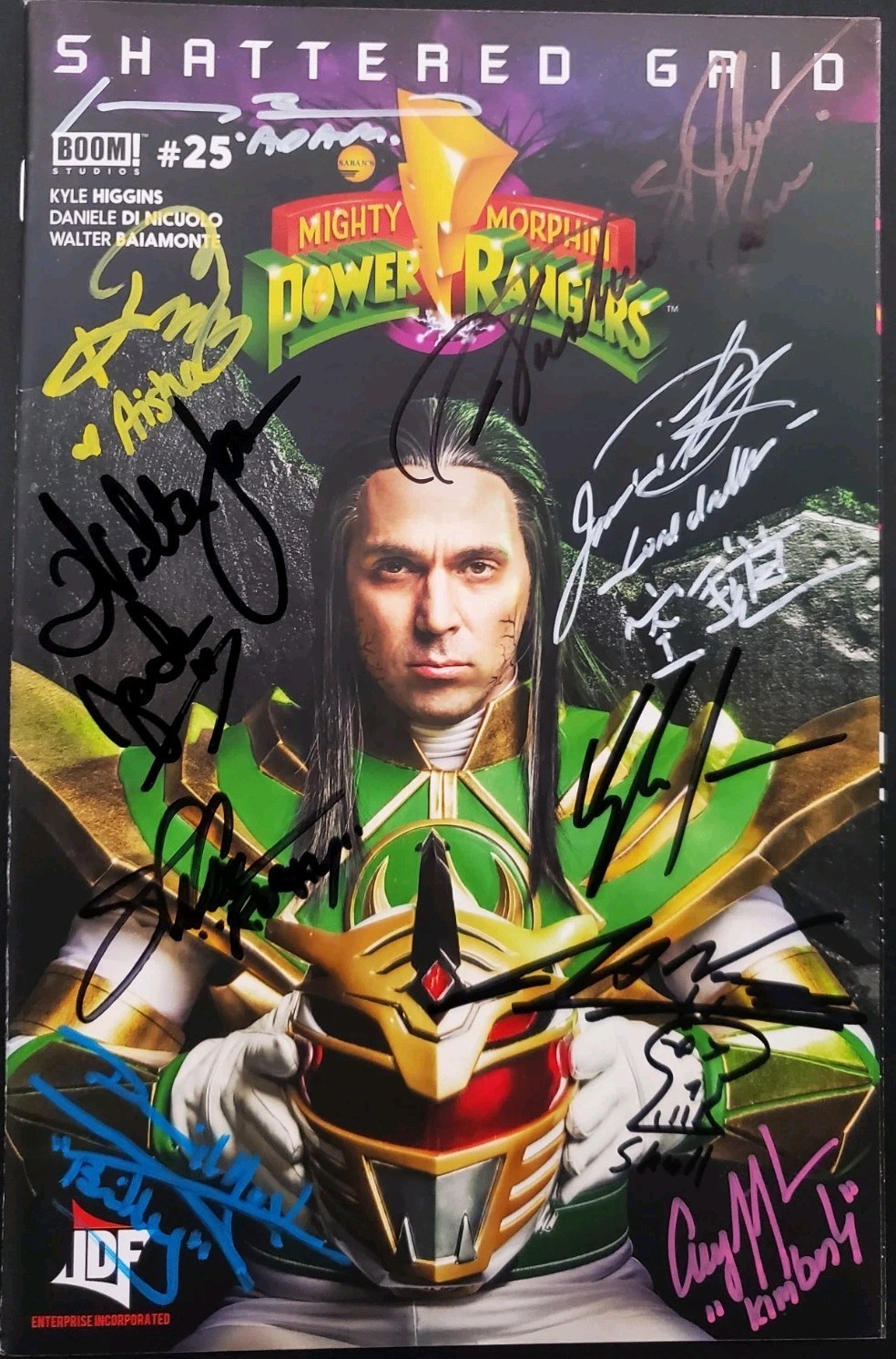 Shattered Grid #25 10X Original Mighty Morphin Power Rangers Cast Signed JDF 