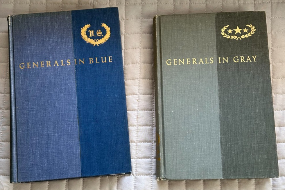 Ezra J. Warner Generals in Blue & Generals in Gray 1959 & 1964 Civil War Books