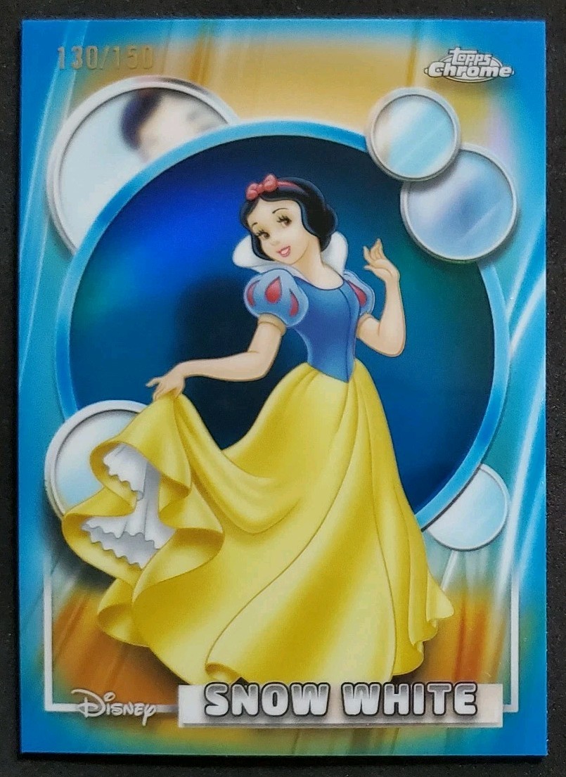 Snow White 2026 Topps Chrome Disney - #1 Blue Refractor /150