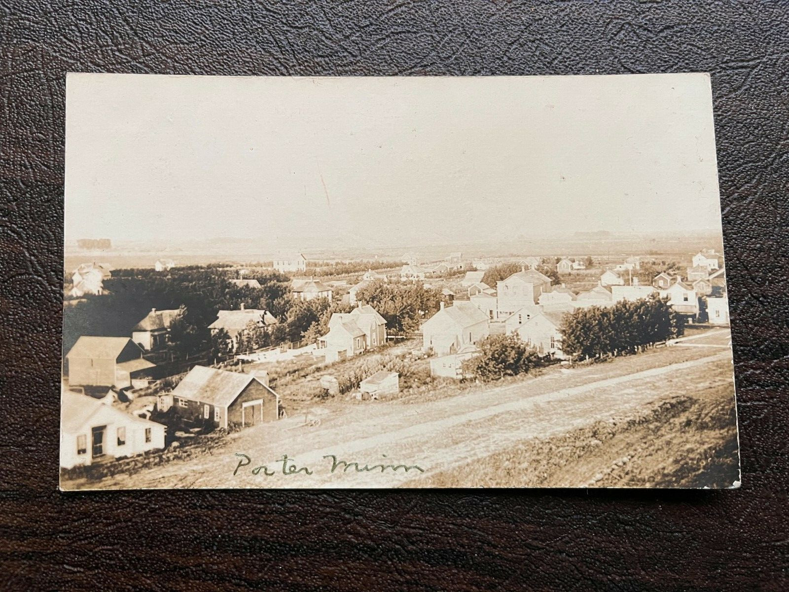 RPPC Porter Minnesota Panoramic Town Scene and Street Scene early 1900s