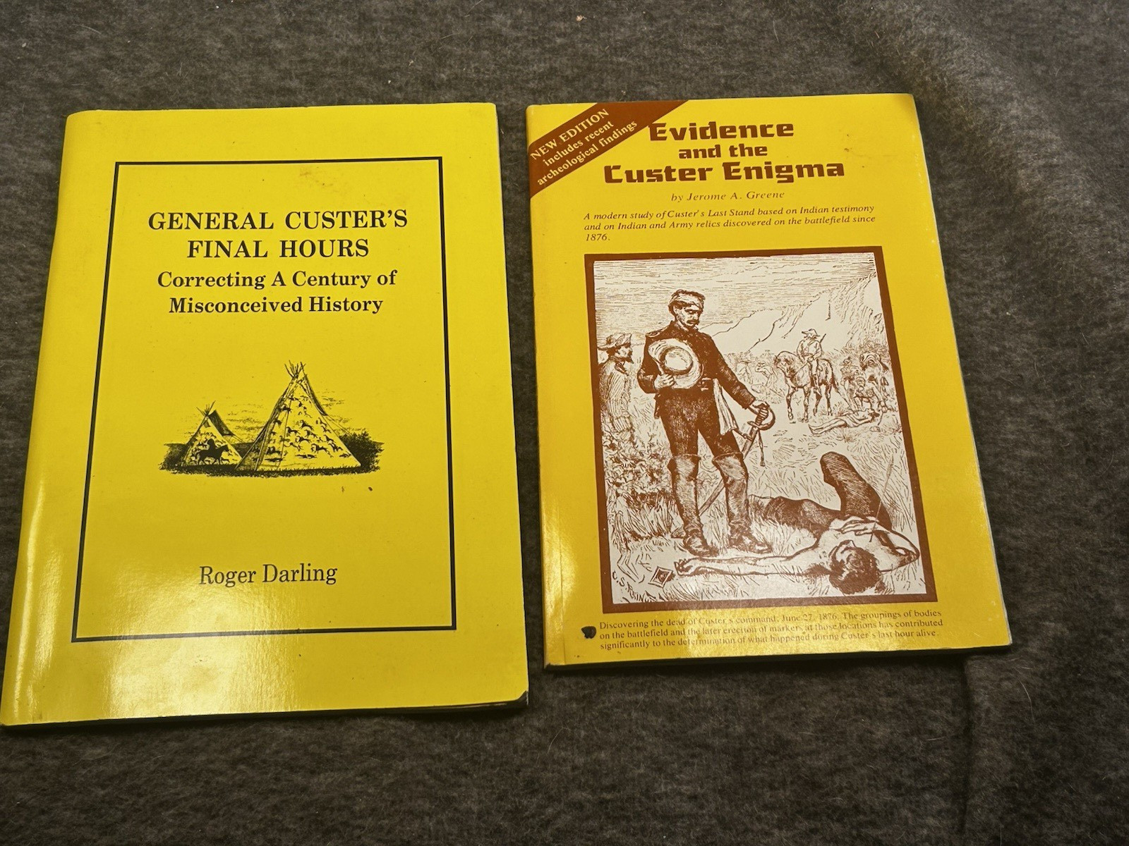 Custer Little Big Horn Books Lot Evidence Custer Enigma & Custer's Final Hours