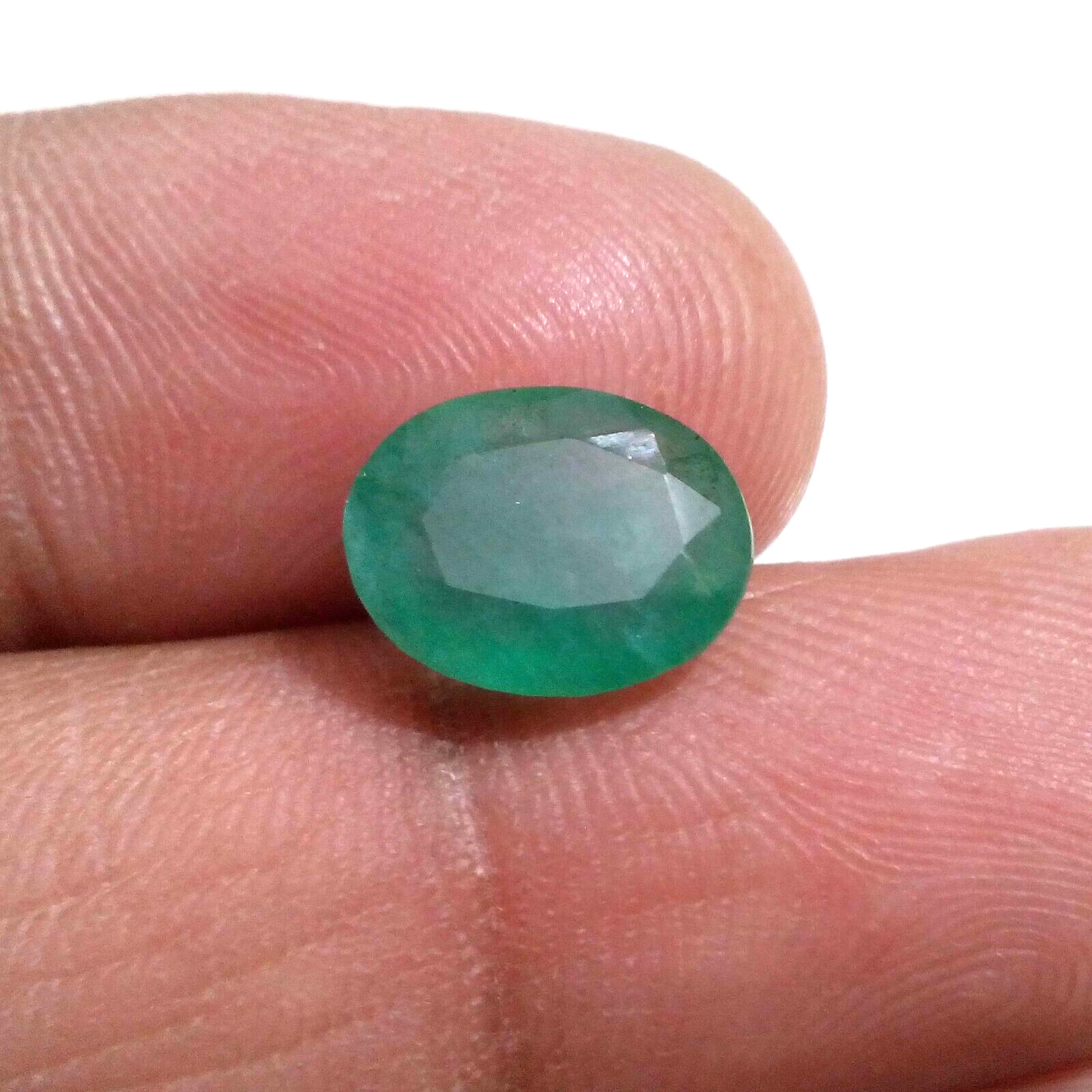 Awesome Zambian Emerald Oval 3.50 Crt Beautiful Green Faceted Loose Gemstone