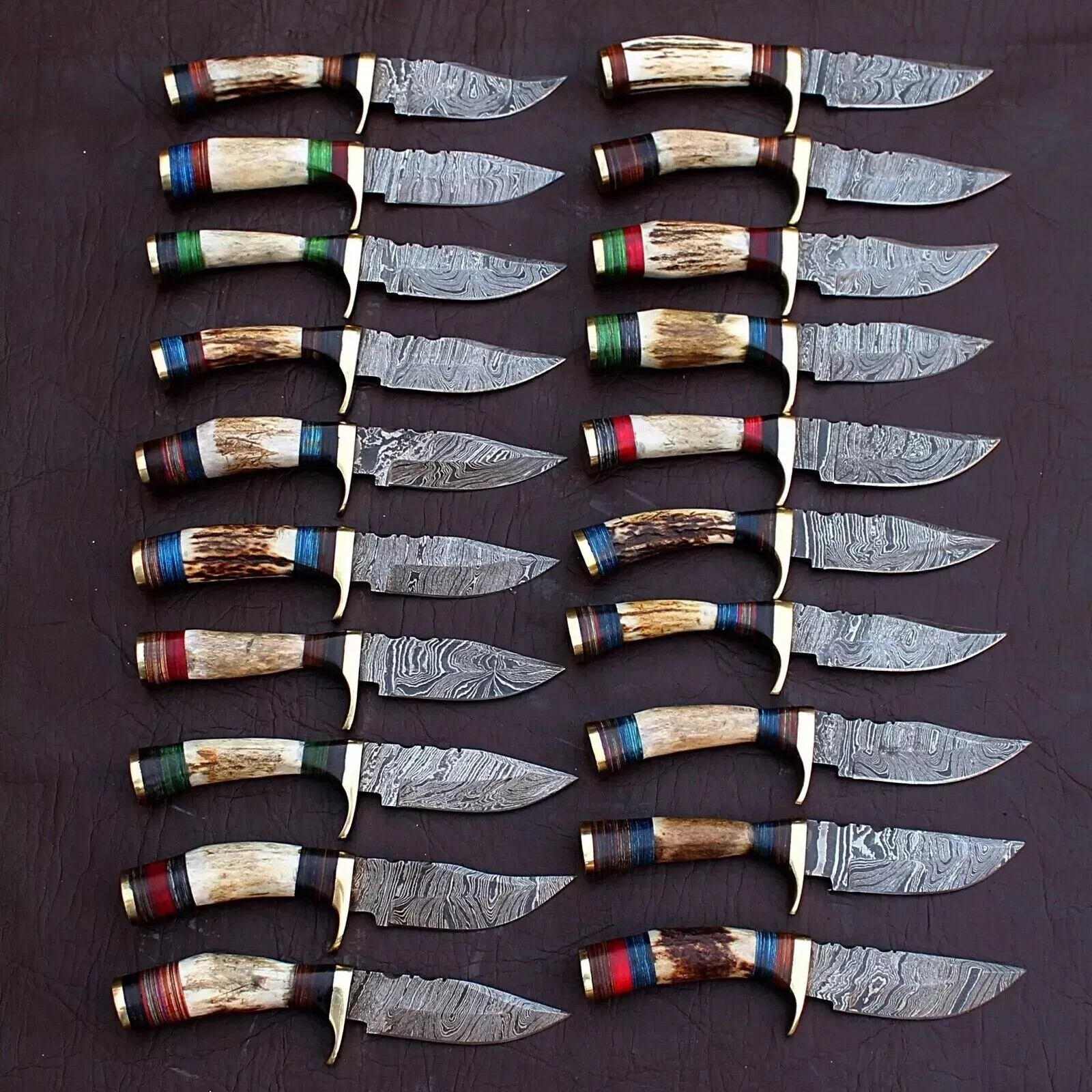Lot of 20 Pcs Custom Handmade Damascus Steel 6
