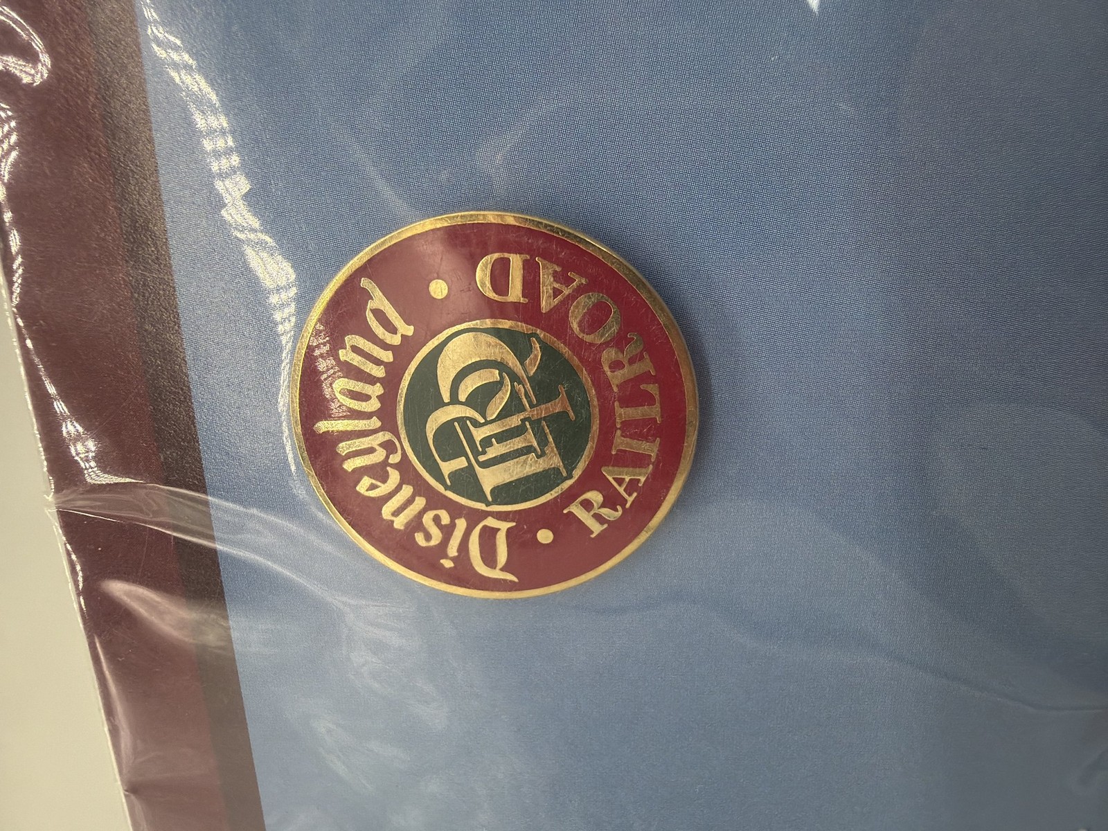 Disneyland Railroad Logo Pin & Main Street Station Print Sealed