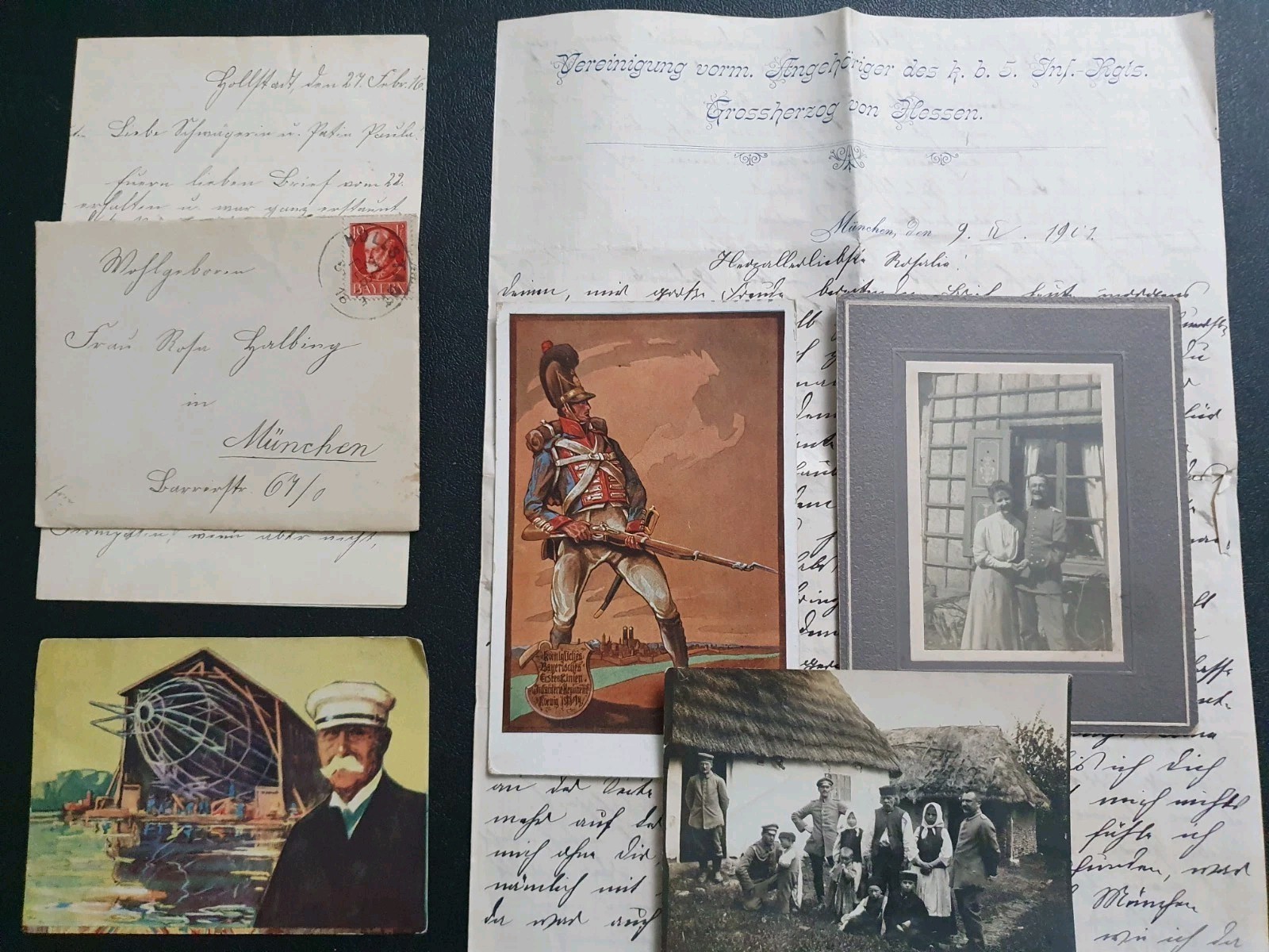 Original German  Ww1 Lot .Photo Soldiers Feldpost Letters + Pre Ww1
