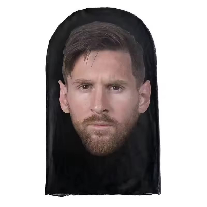 Mascara de tela Impresión 3D Malla Elástica De Messi, Ronaldo, Mbape, Luca Modri