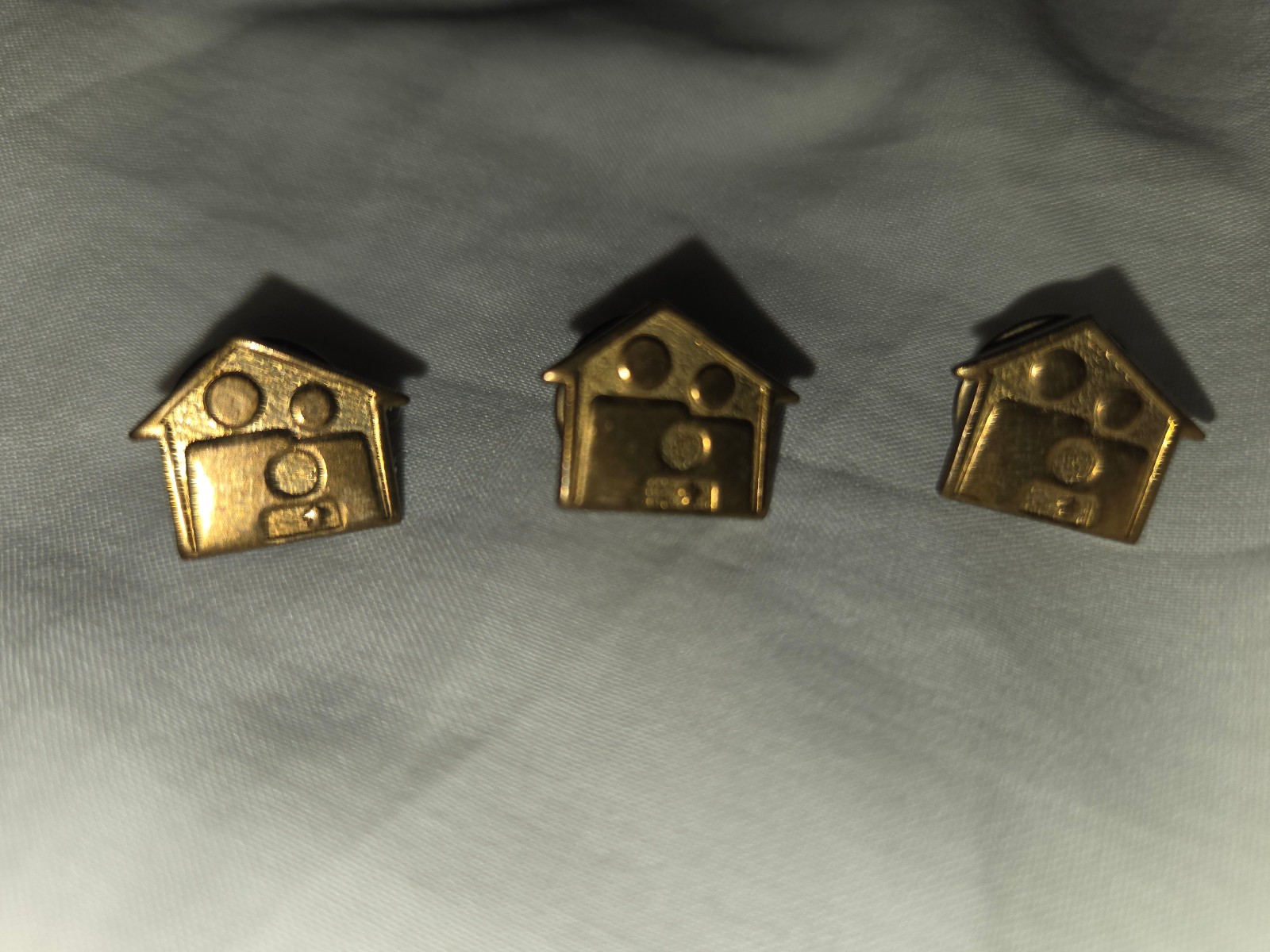 Lot of 3 Cub Scout Family Award Small Tack Pin House