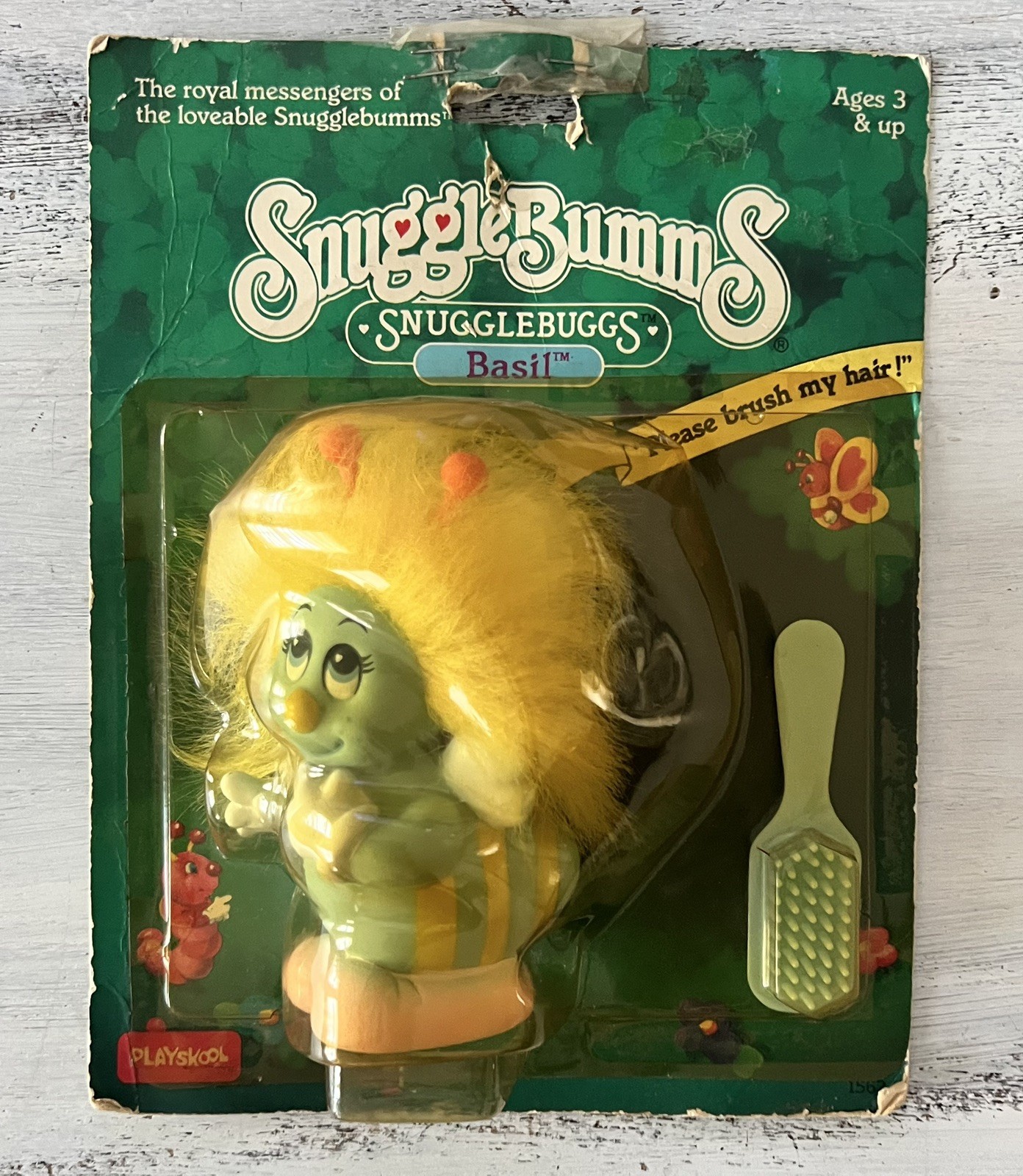 RARE NEW Vintage SNUGGLEBUMMS SnuggleBuggs BASIL figure 5\