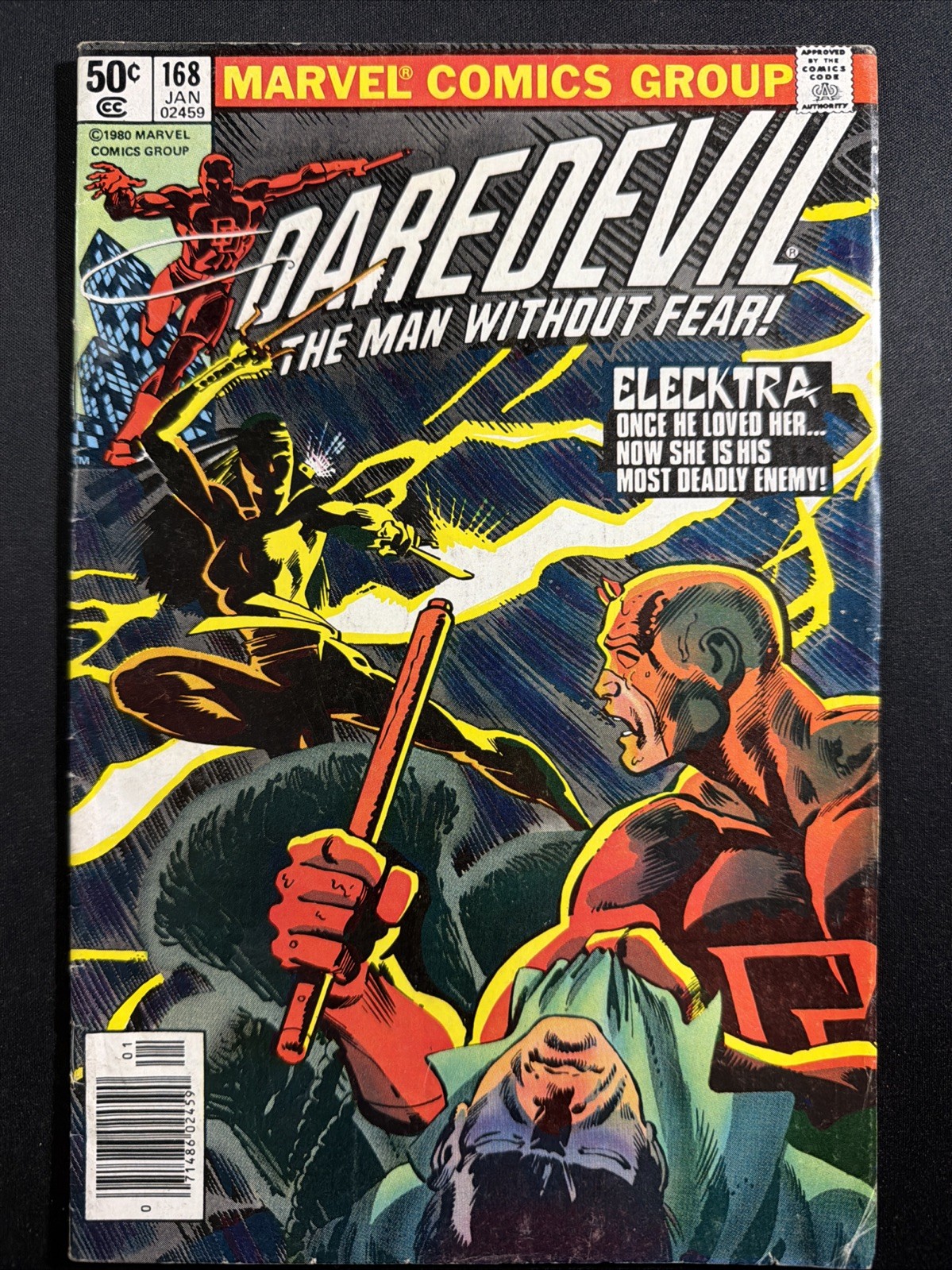 Daredevil #168 1980 Origin & 1st app. Elektra Marvel Comics 1st Print VG *A1