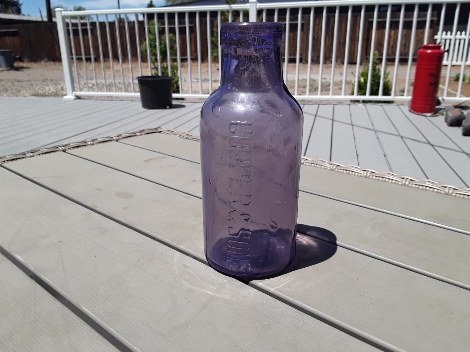 Cooper and Sons Australian Purple Pickle Bottle