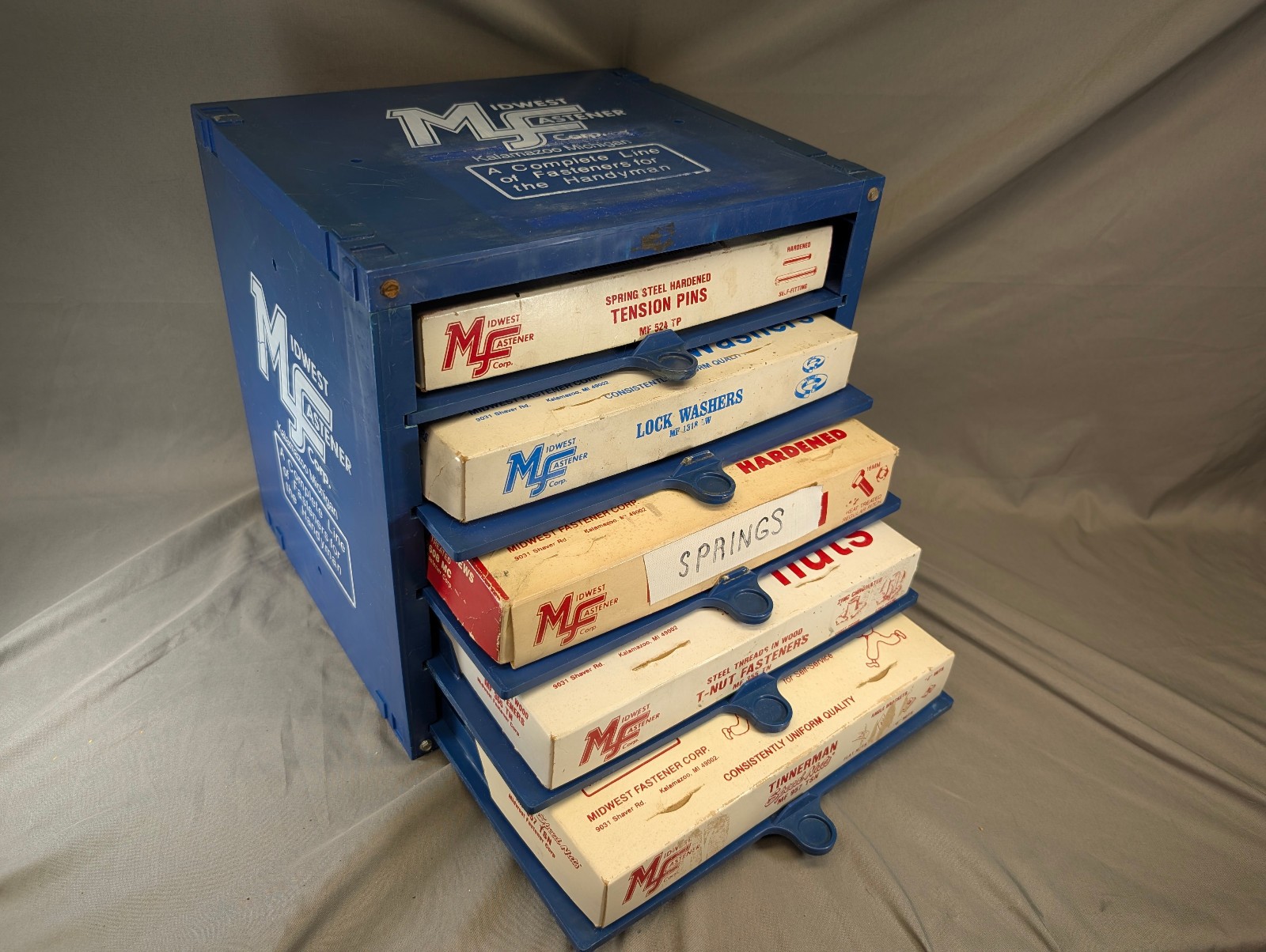 Vintage Midwest Fastener Cabinet 13